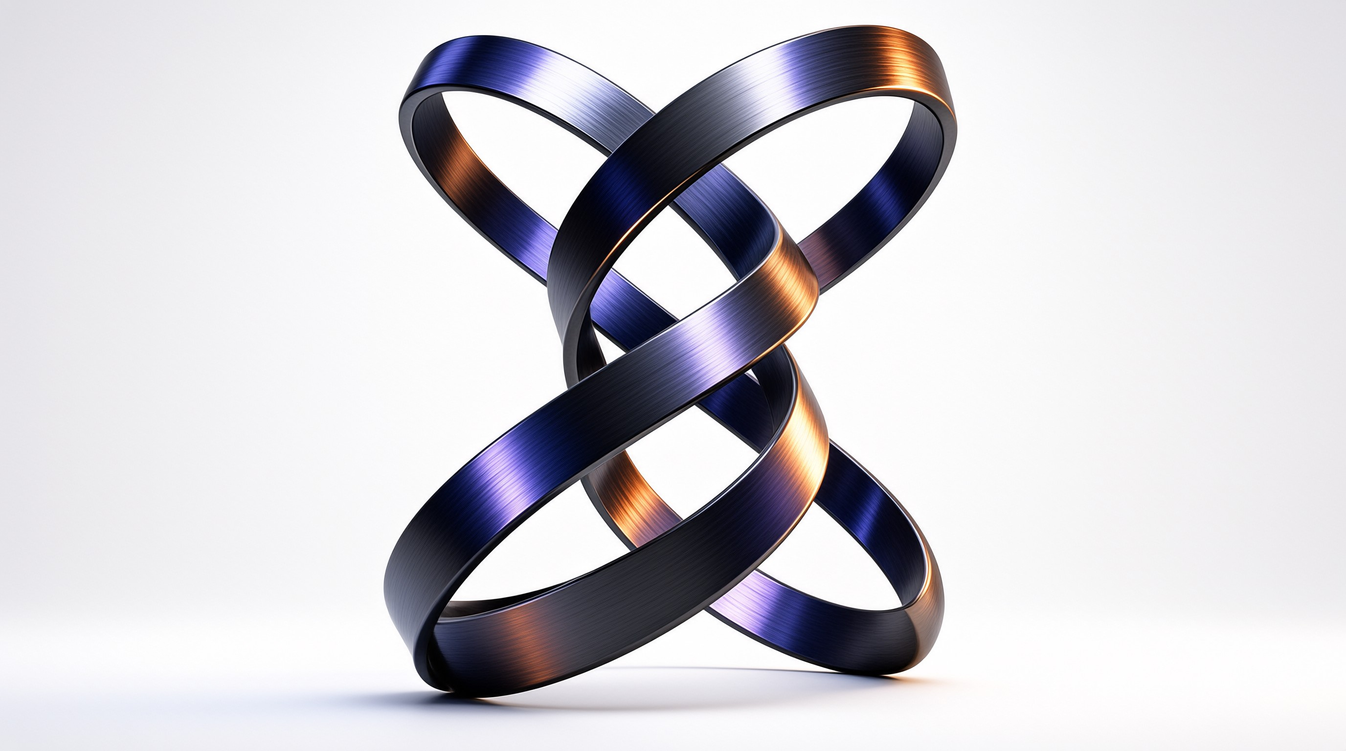 Twisted Metallic Ribbon Art