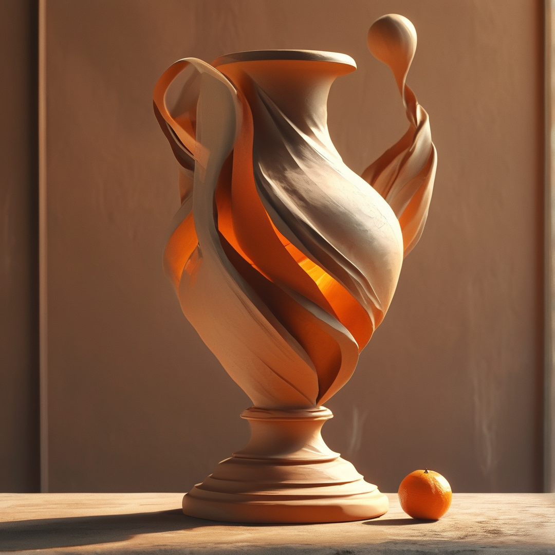 Flowing Vase Sculpture
