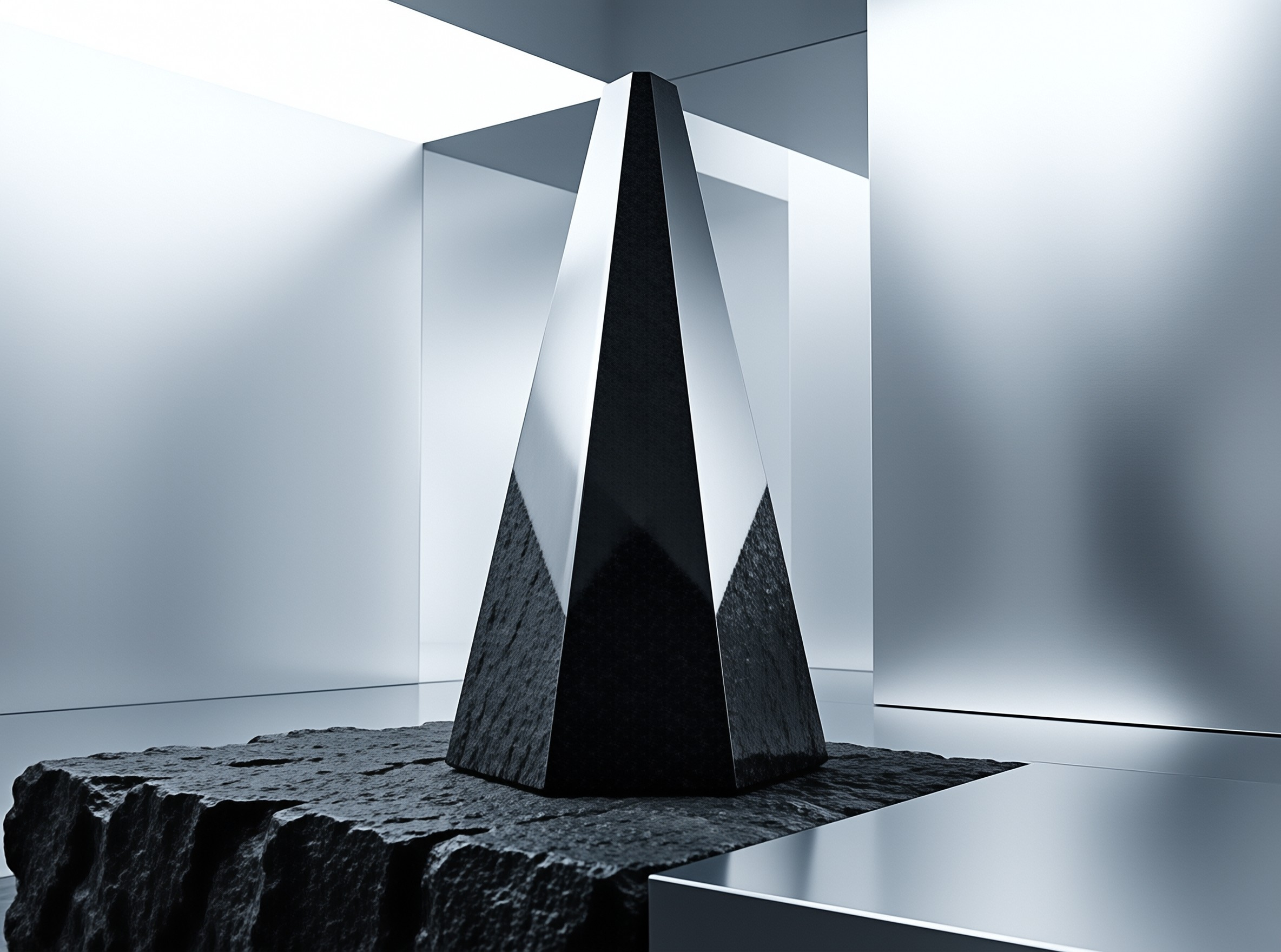 Obsidian Obelisk — Minimal Sculpture