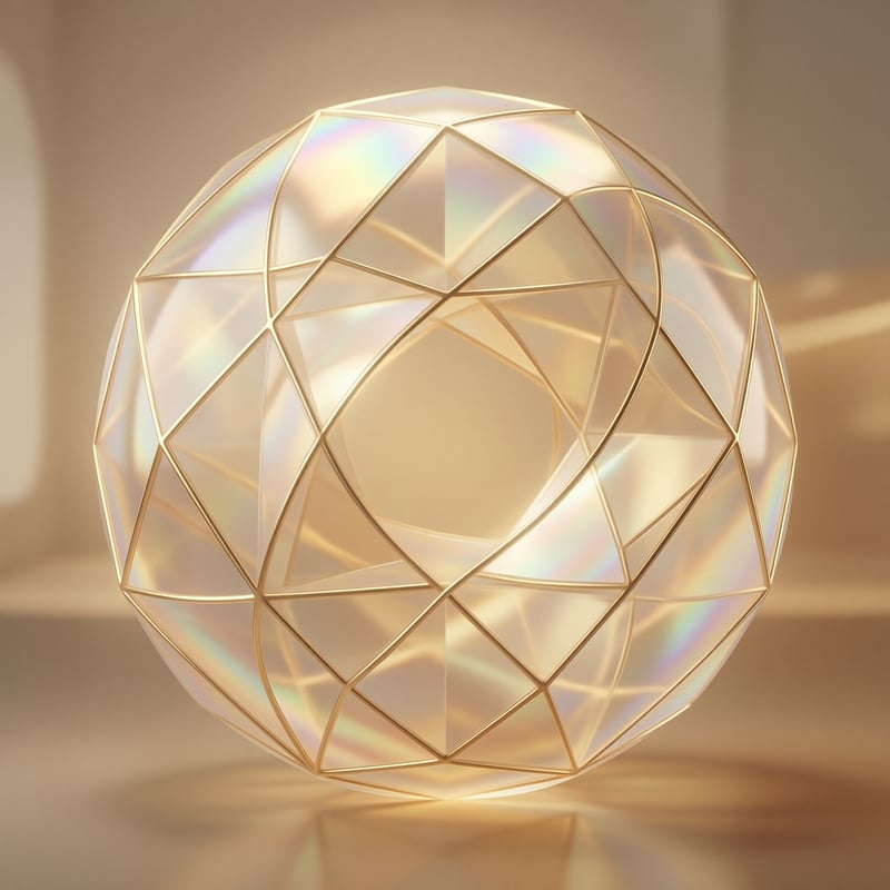 Geometric Pearlescent Sphere