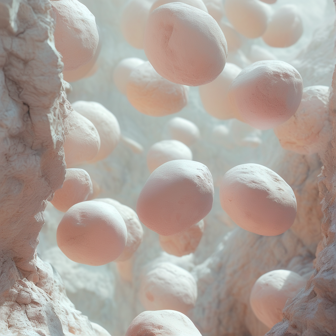 Floating Spheres in Cave
