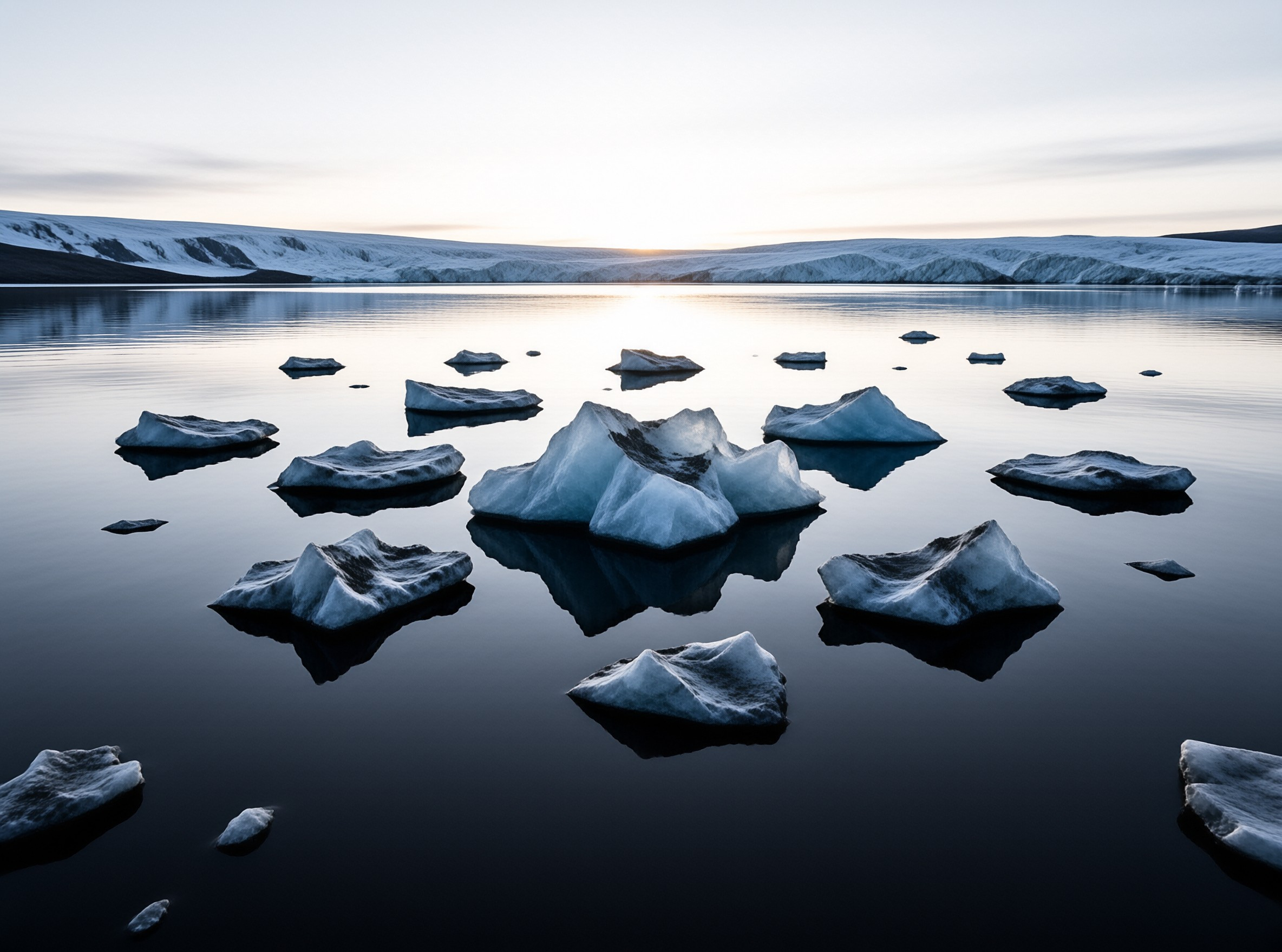 Glacial Lake at Dawn