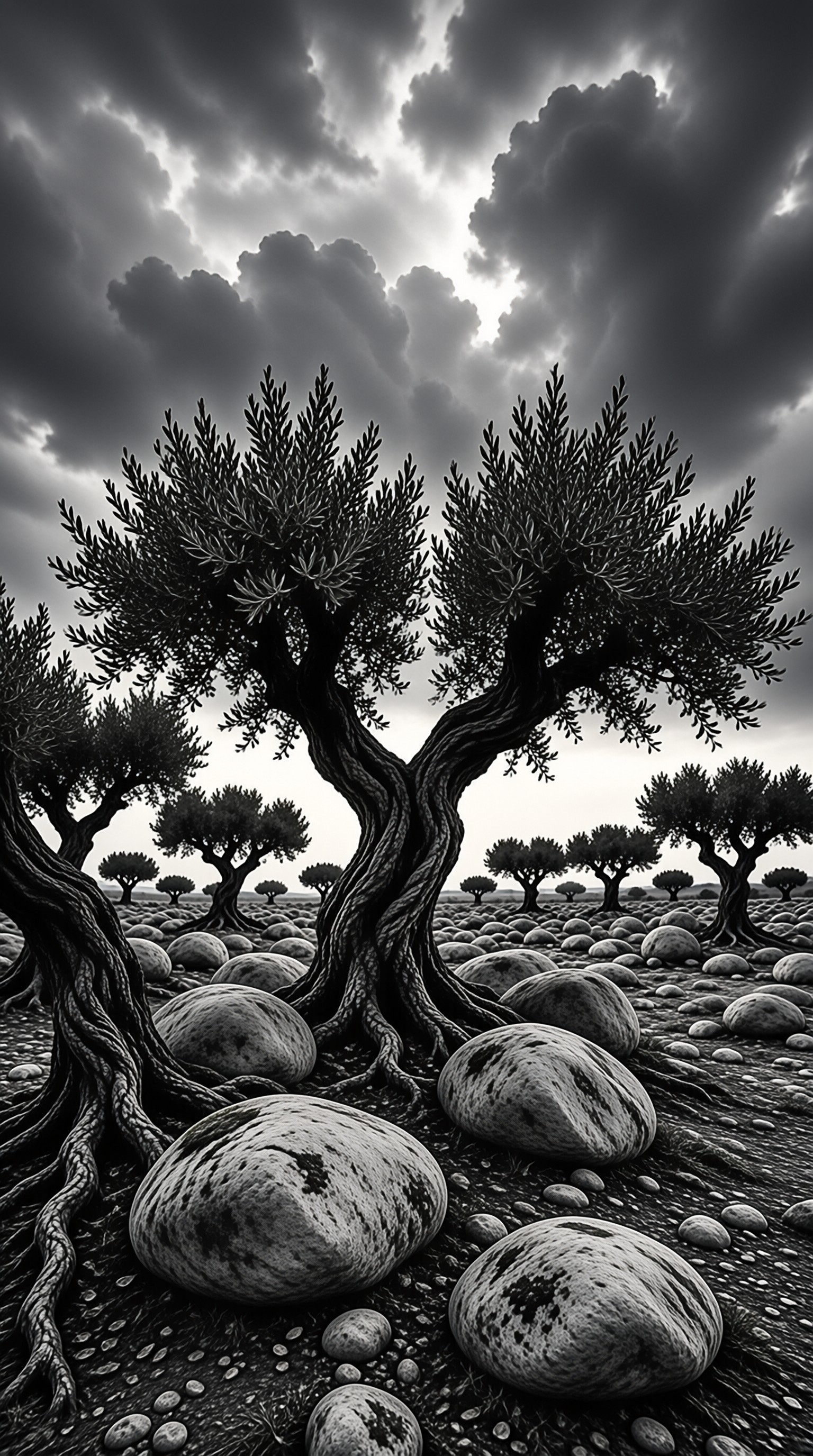 Twisted Trees and Stones