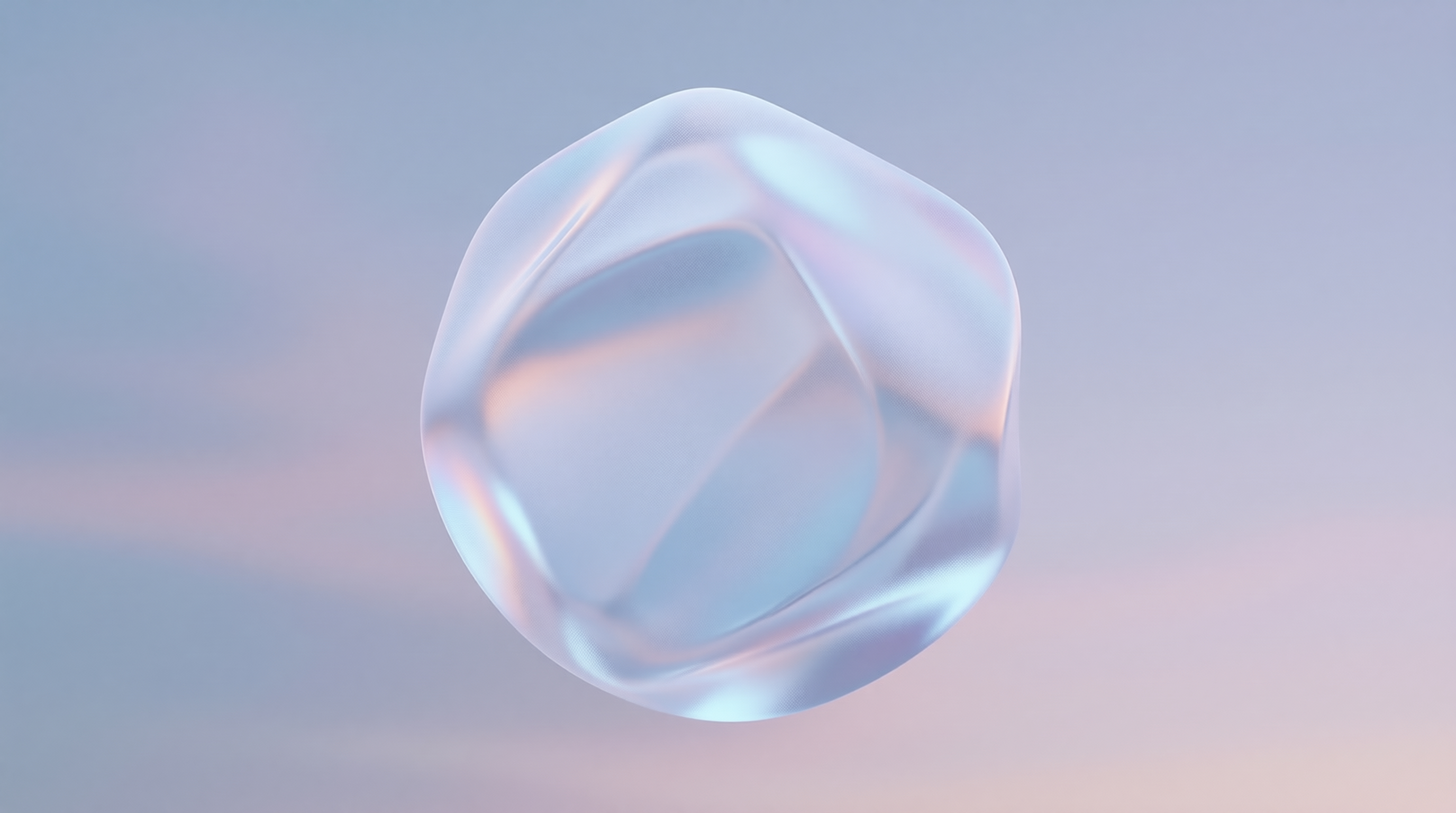 Iridescent Rounded Cube