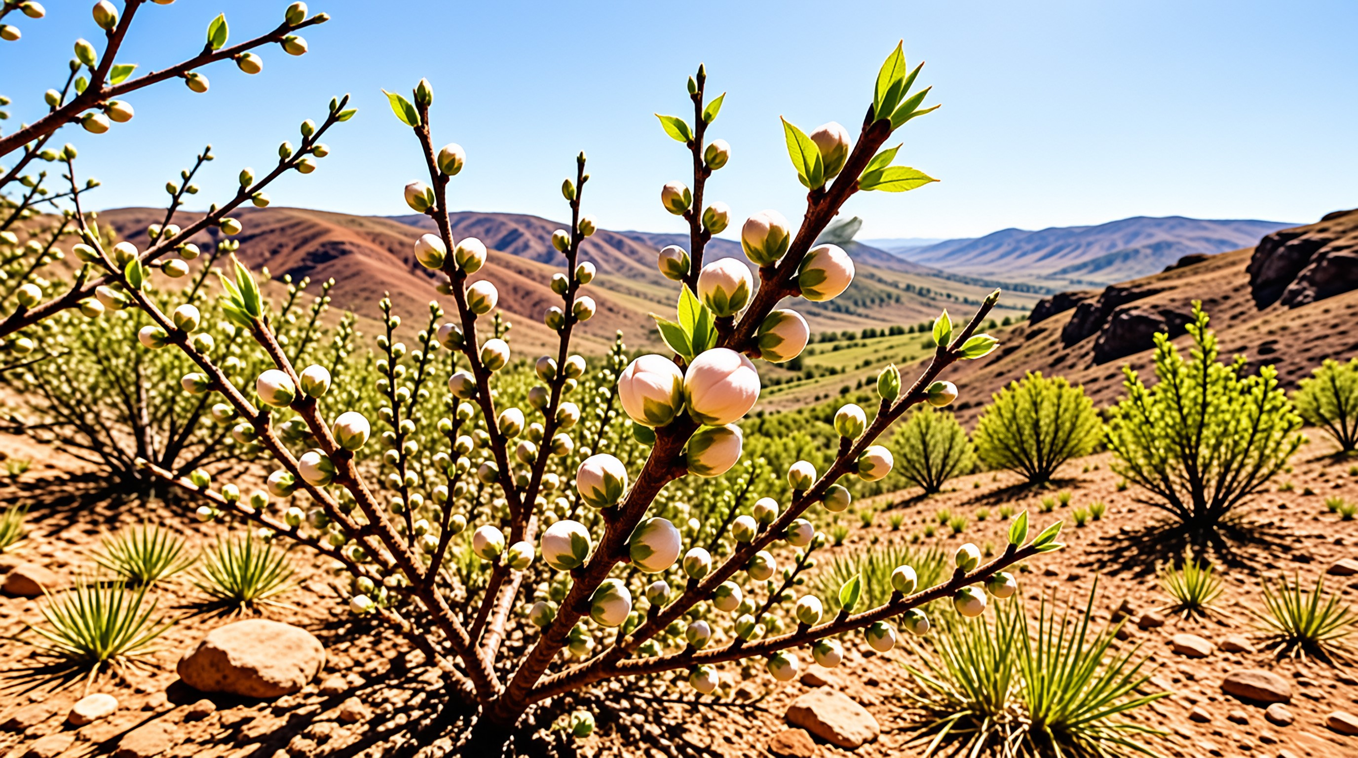 Blossoming Tree in Landscape