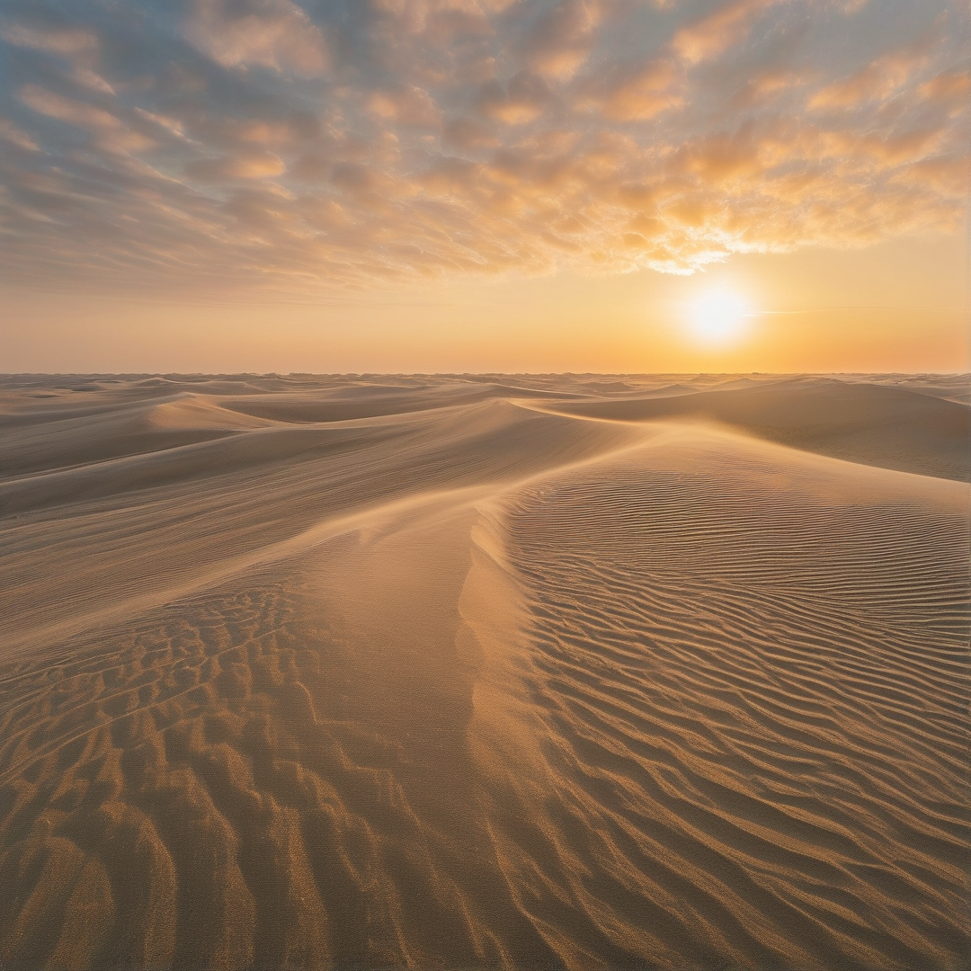Sunset Desert Dunes