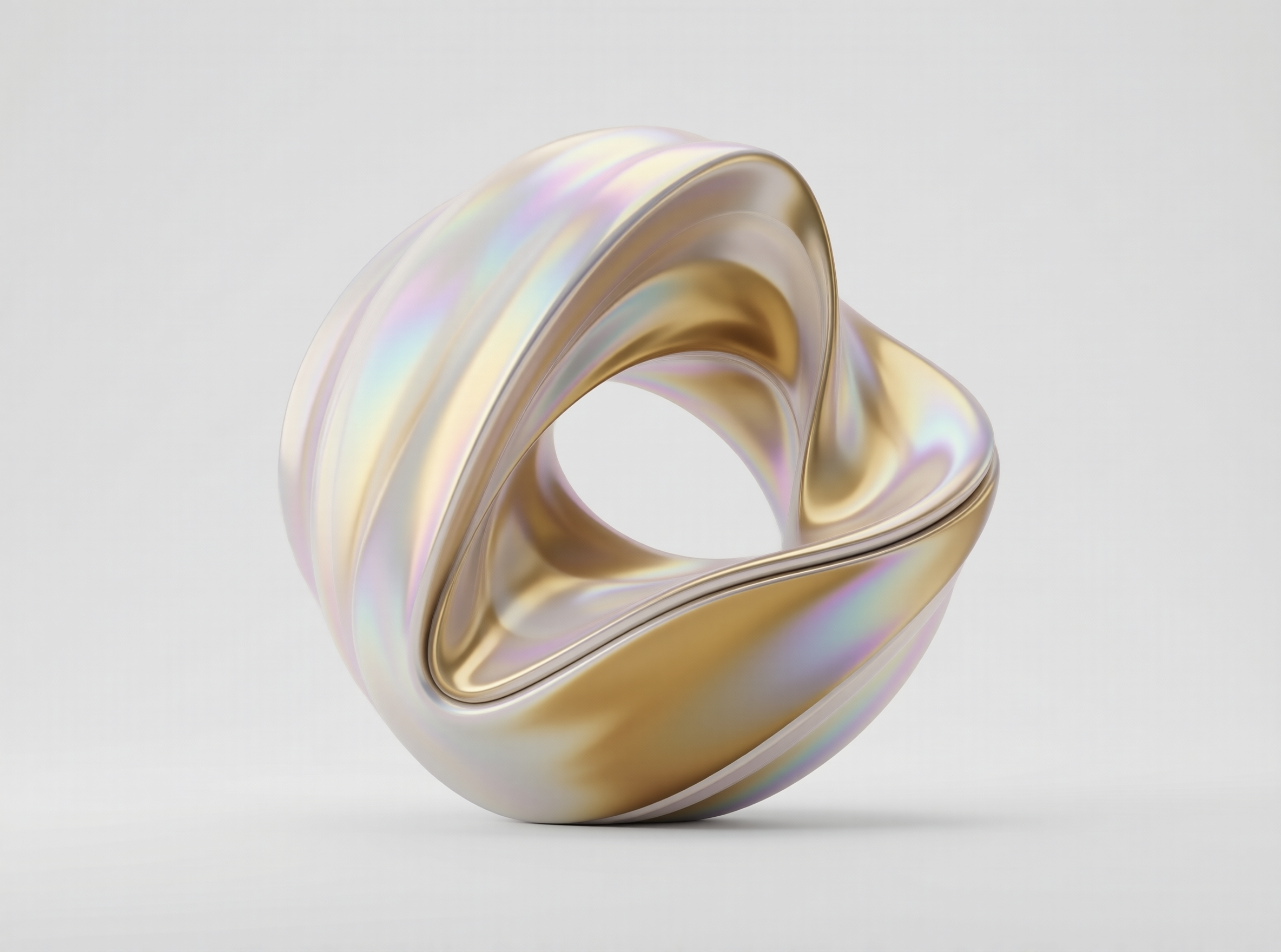 Iridescent Abstract Sculpture
