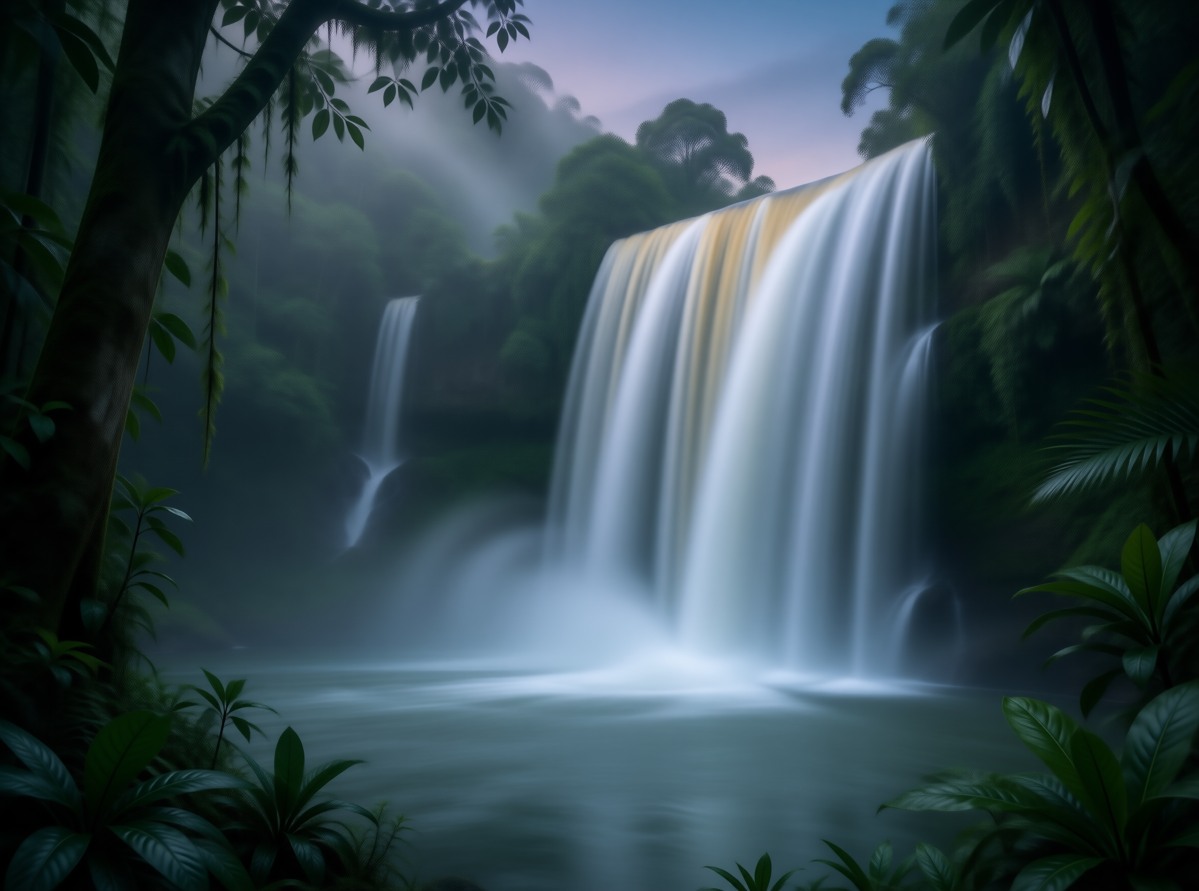 Mystical Jungle Waterfall
