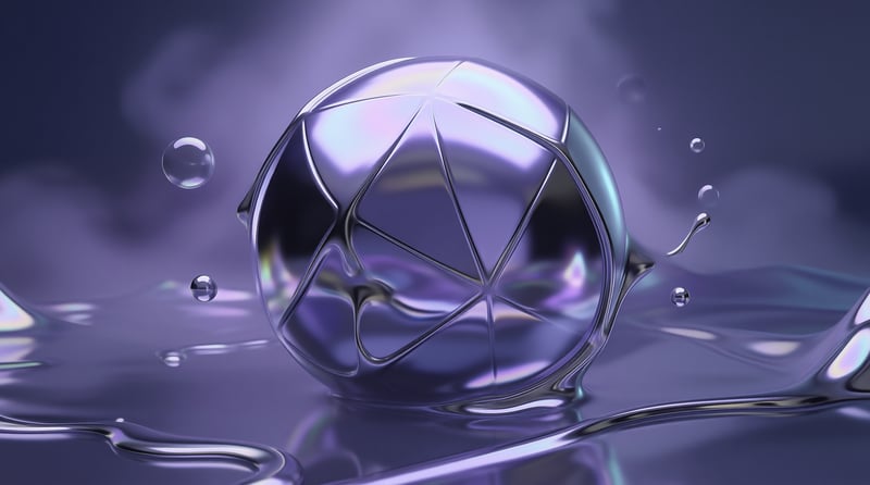 Abstract Iridescent Sphere