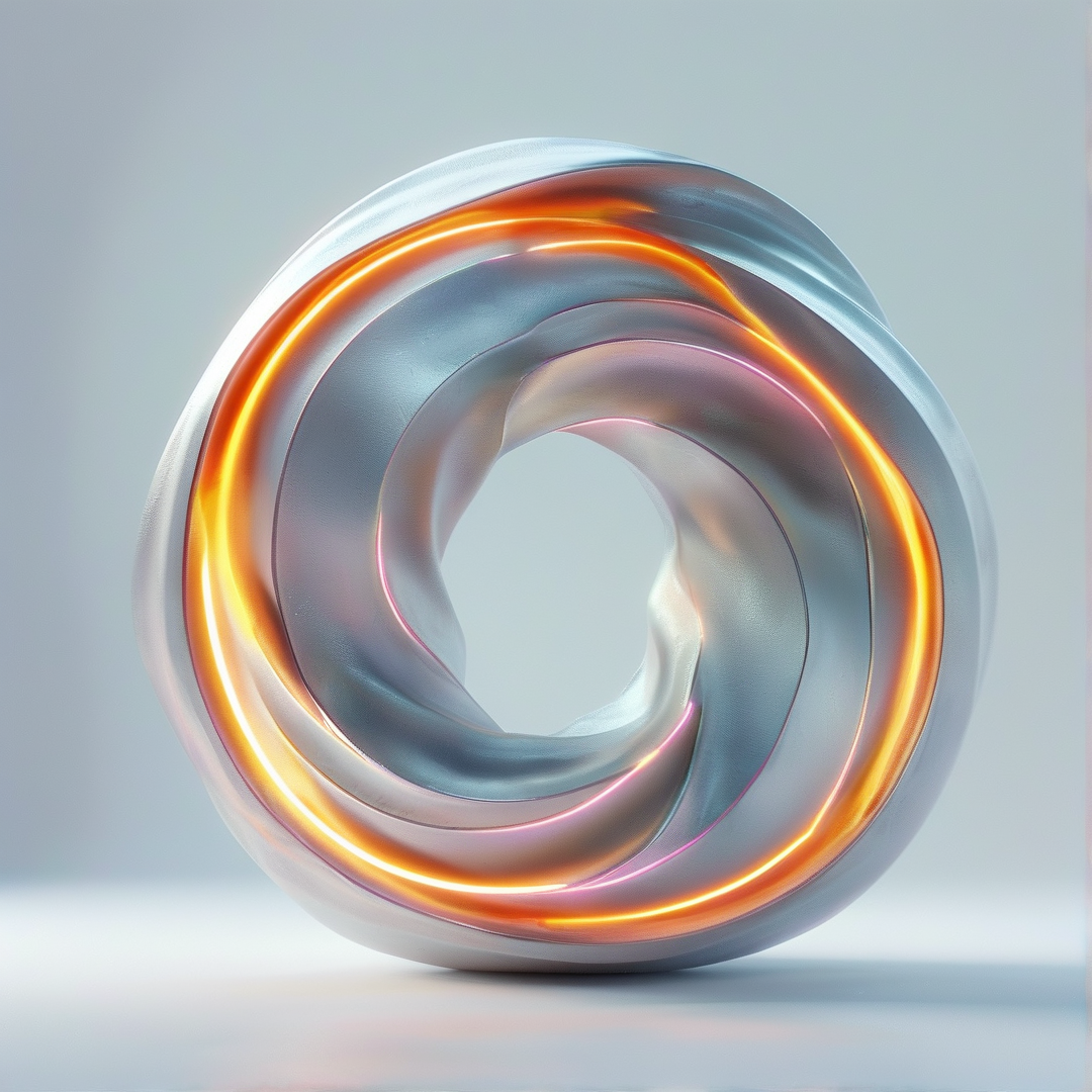 Glowing Metallic Spiral