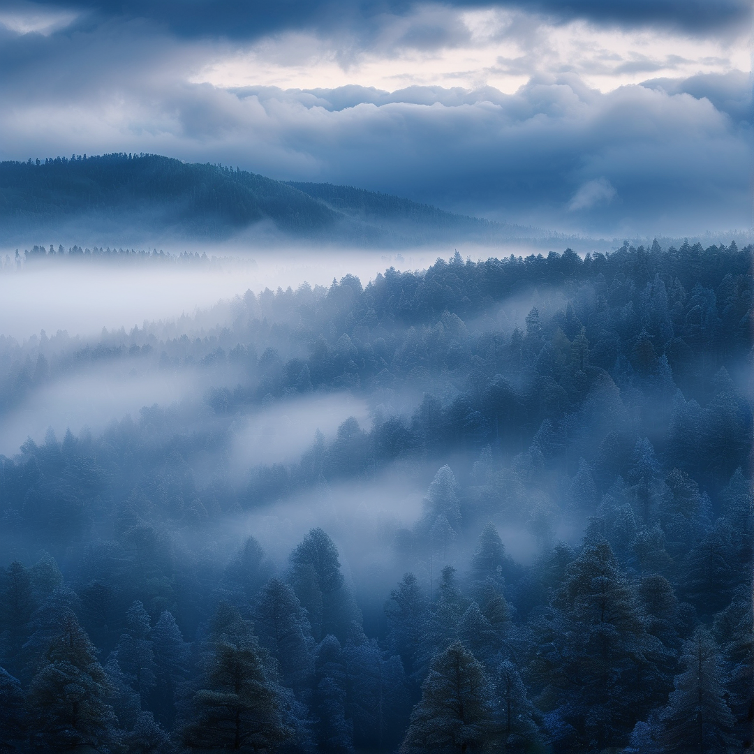 Misty Forest Valley
