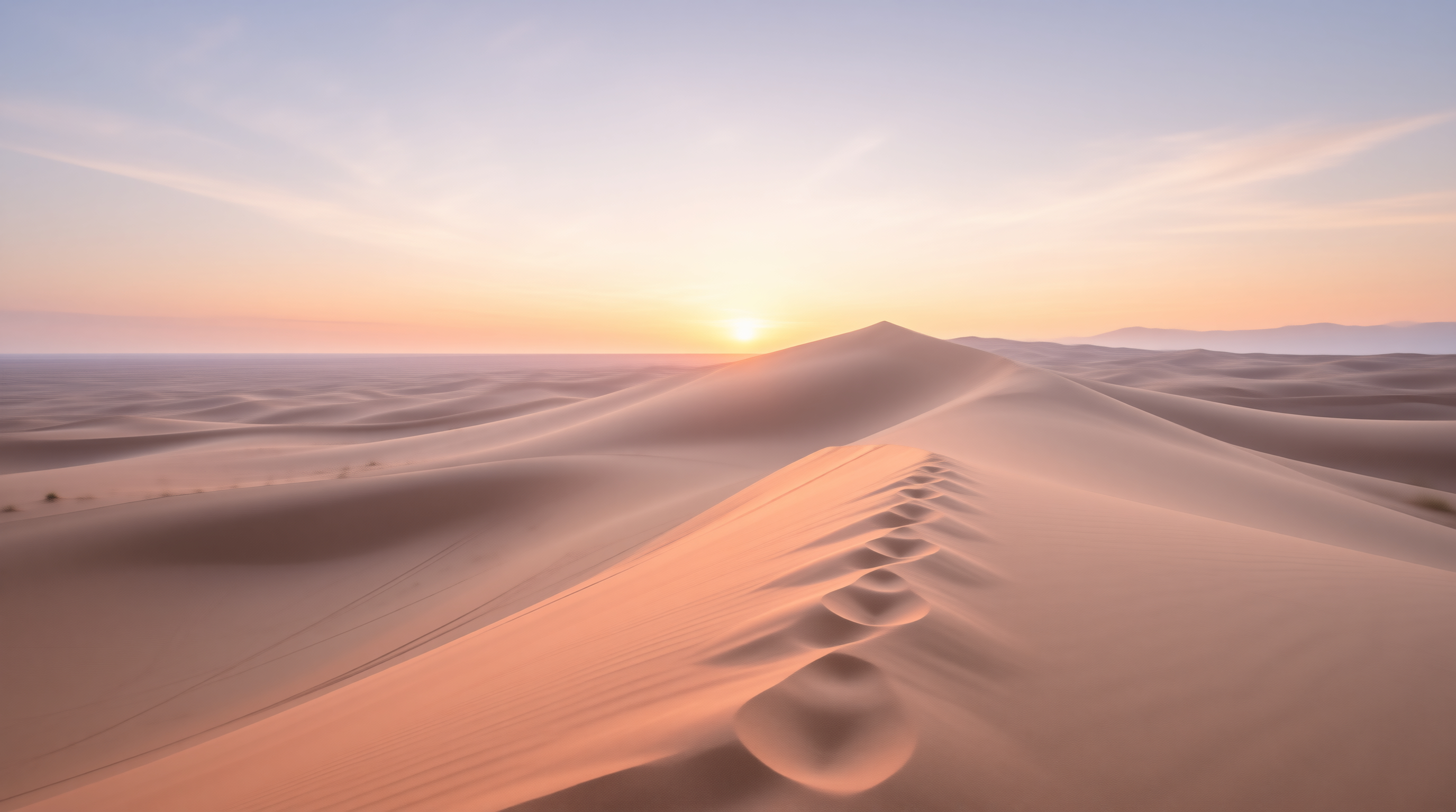 Sunset Dune Ridge Landscape