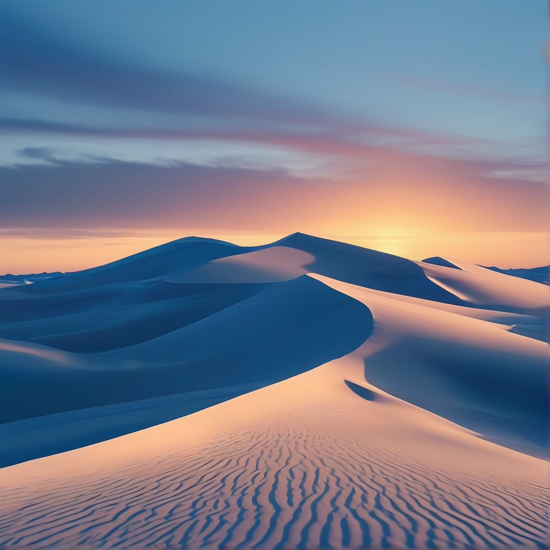 Desert Dunes at Sunset