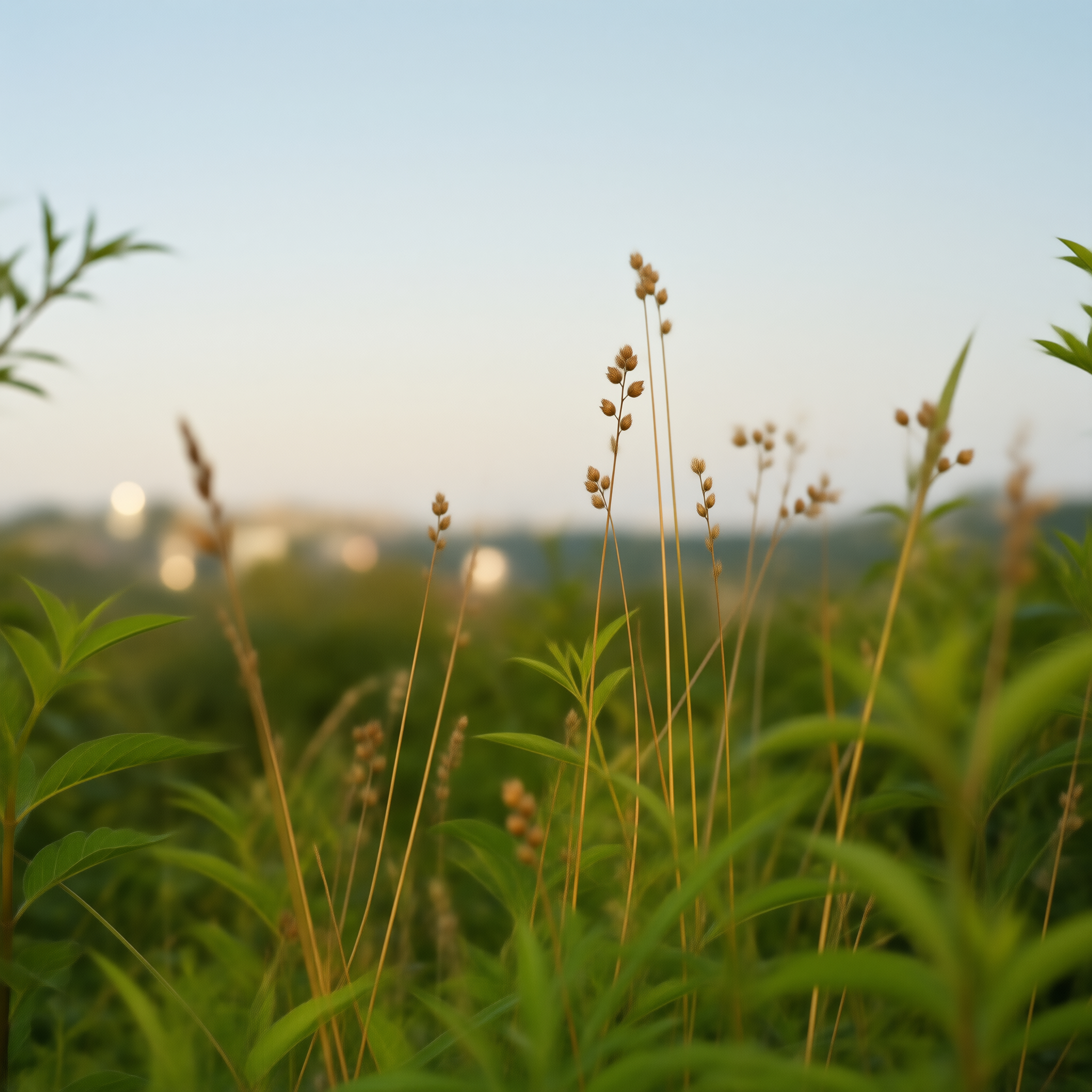 Sunlit Wild Grass