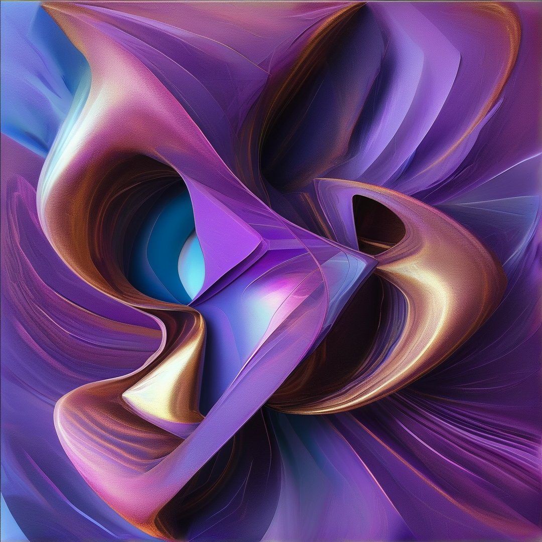 Abstract Liquid Purple Flow