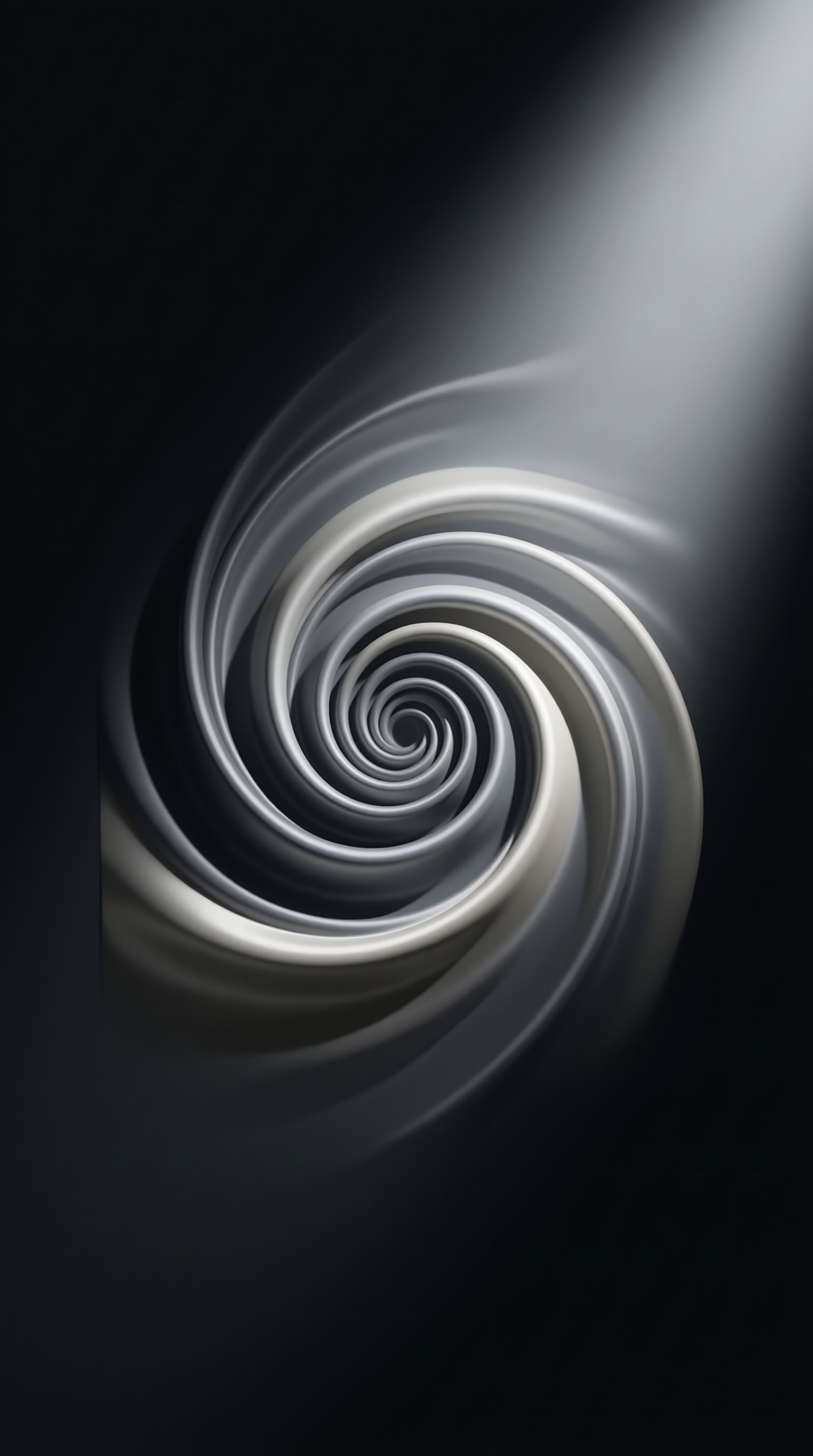 Abstract Metallic Spiral