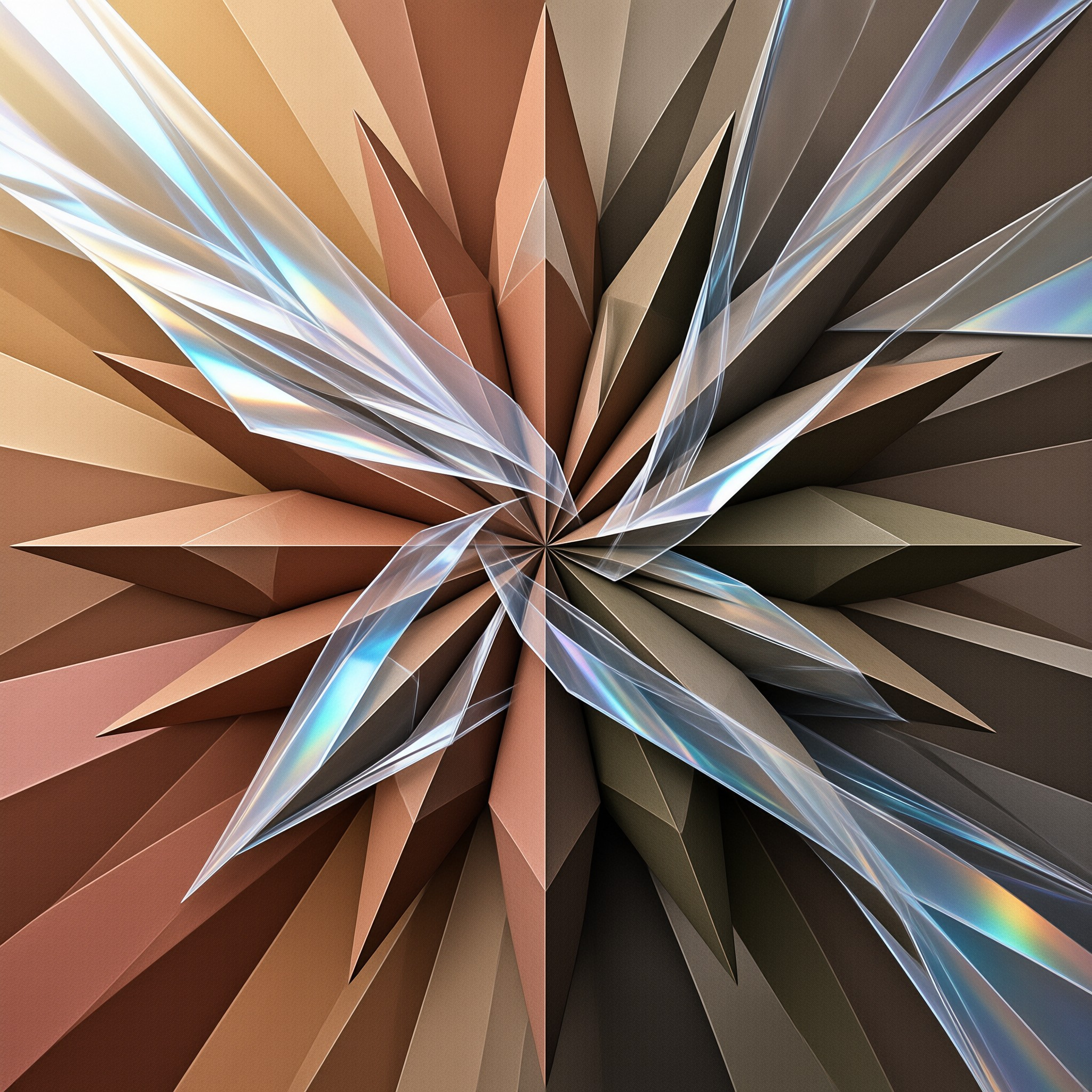 Abstract Geometric Starburst