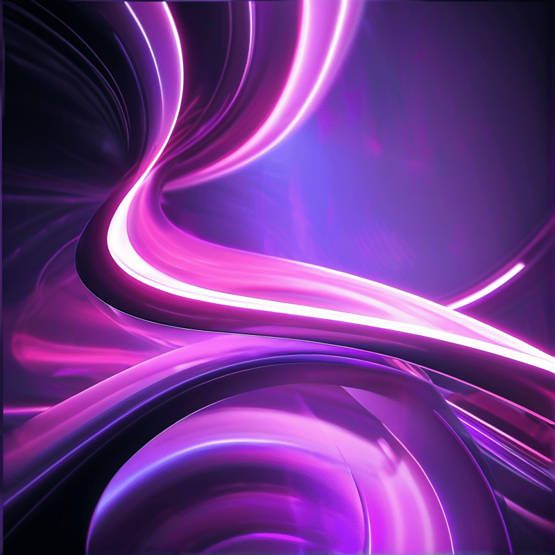Glowing Abstract Ribbons