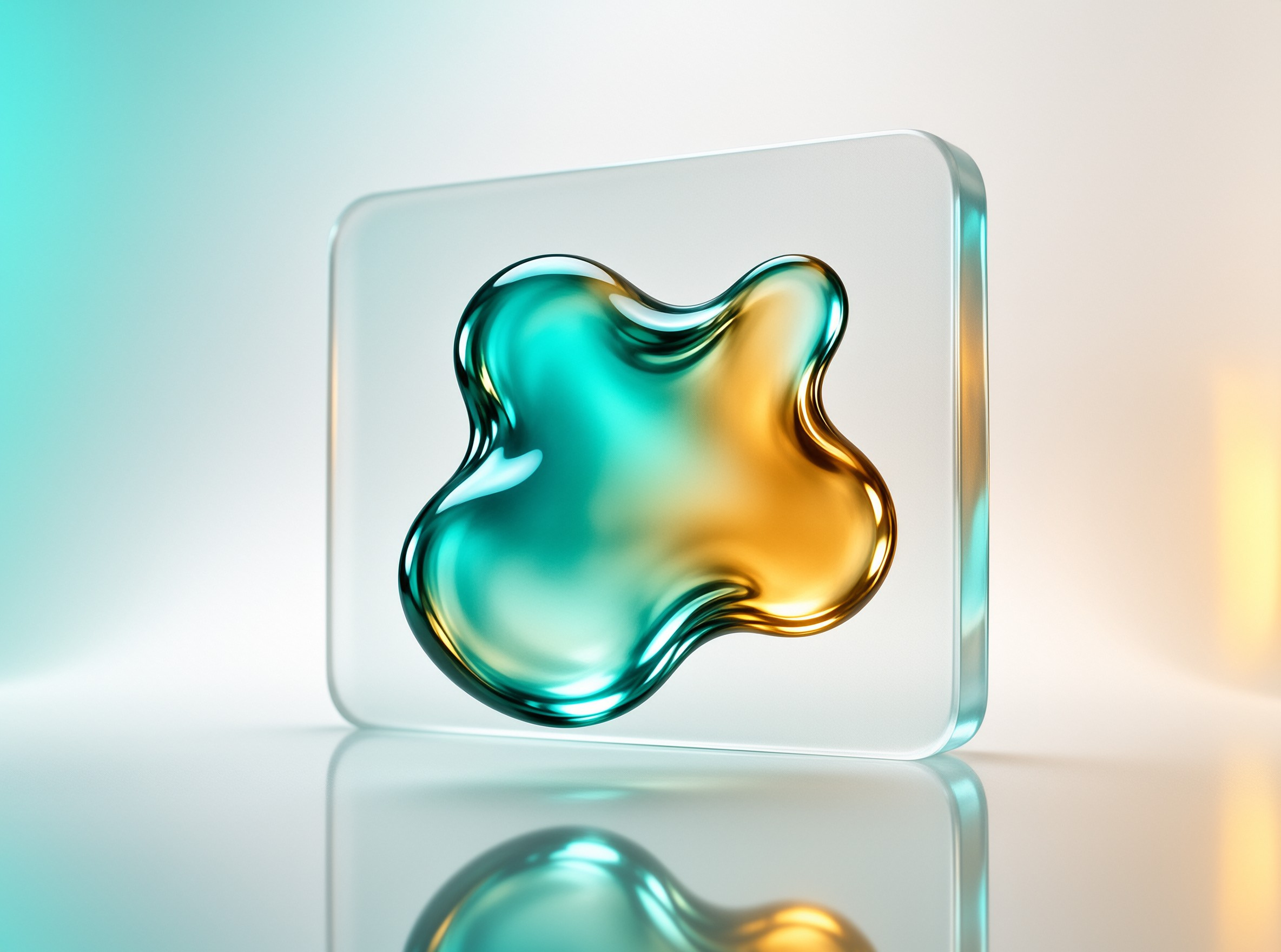Abstract Glass Cube