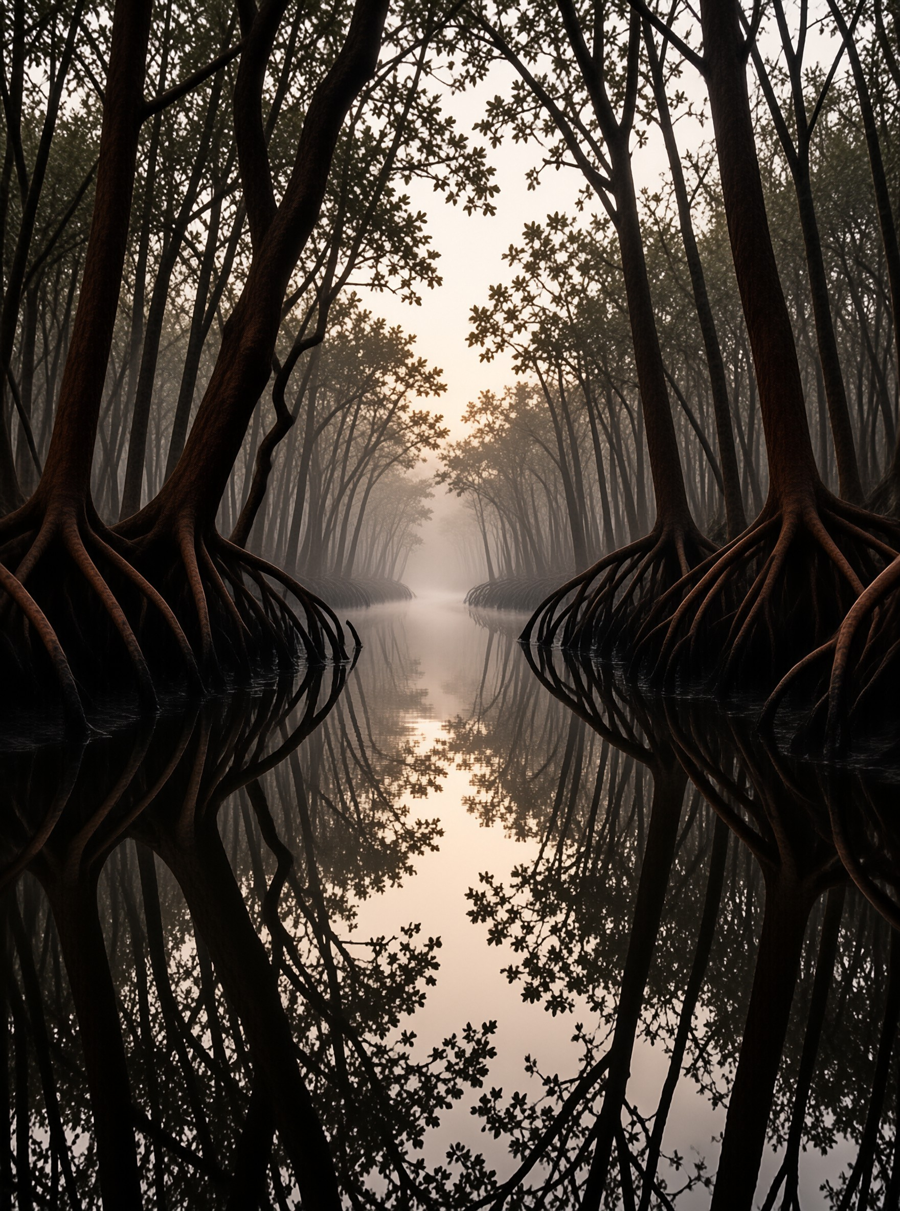 Misty Forest Waterway