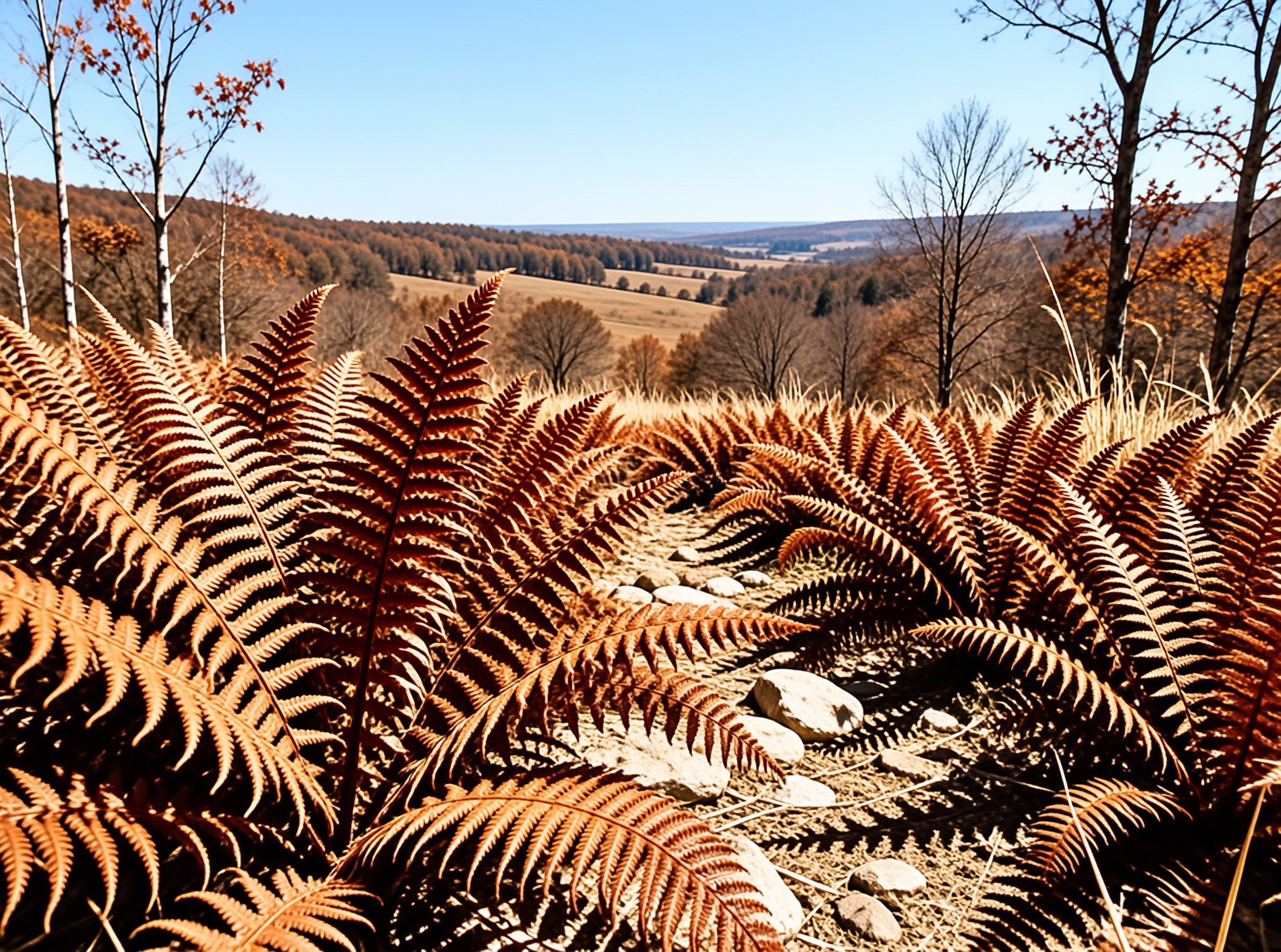 Autumn Fern Landscape