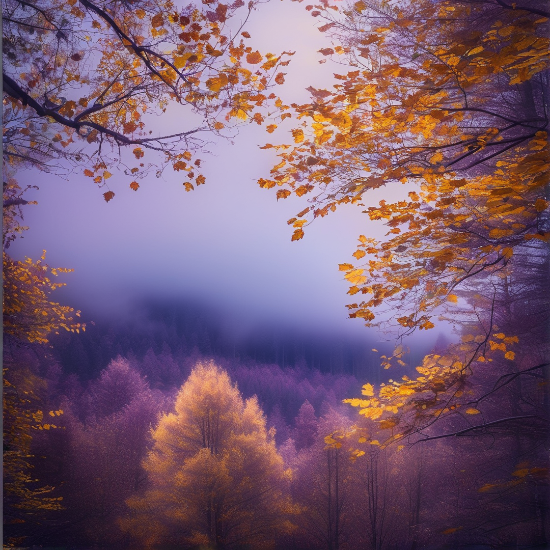 Ethereal Autumn Woods