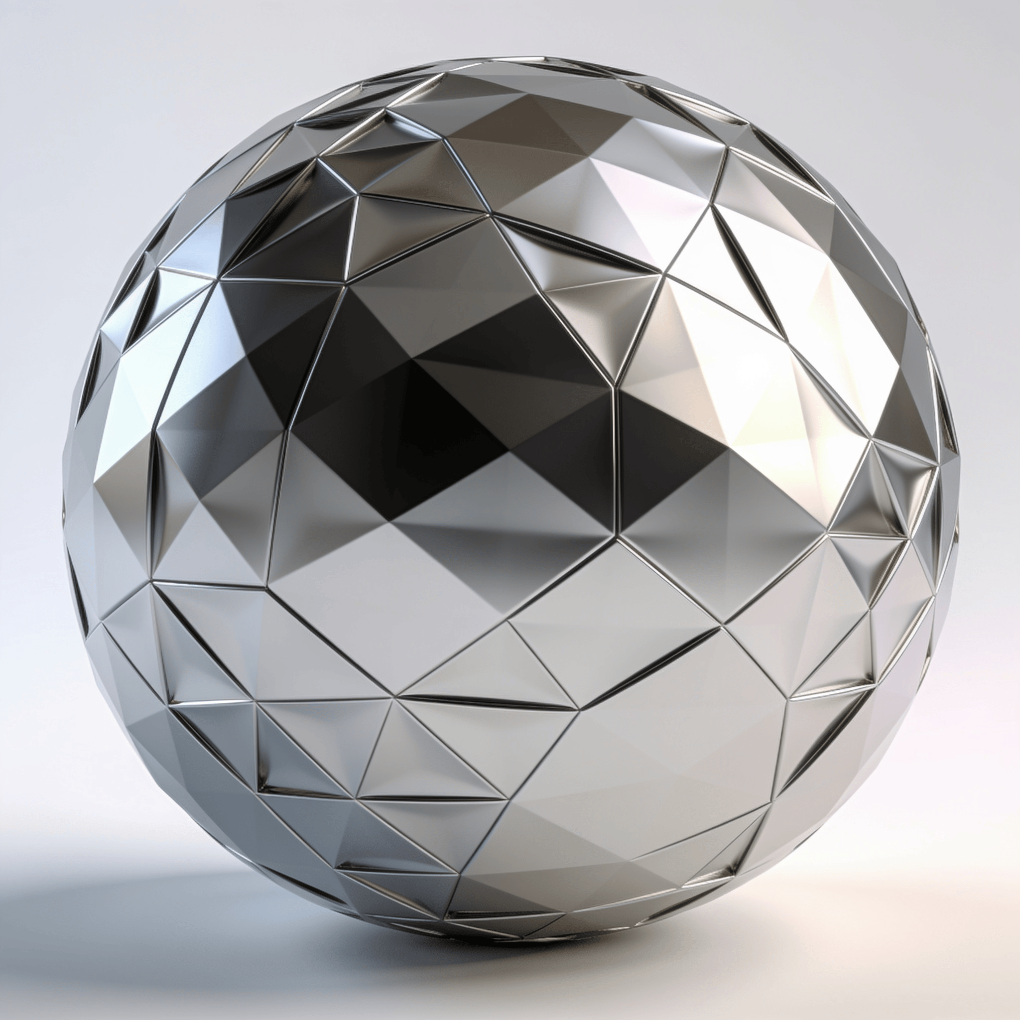Metallic Geometric Sphere