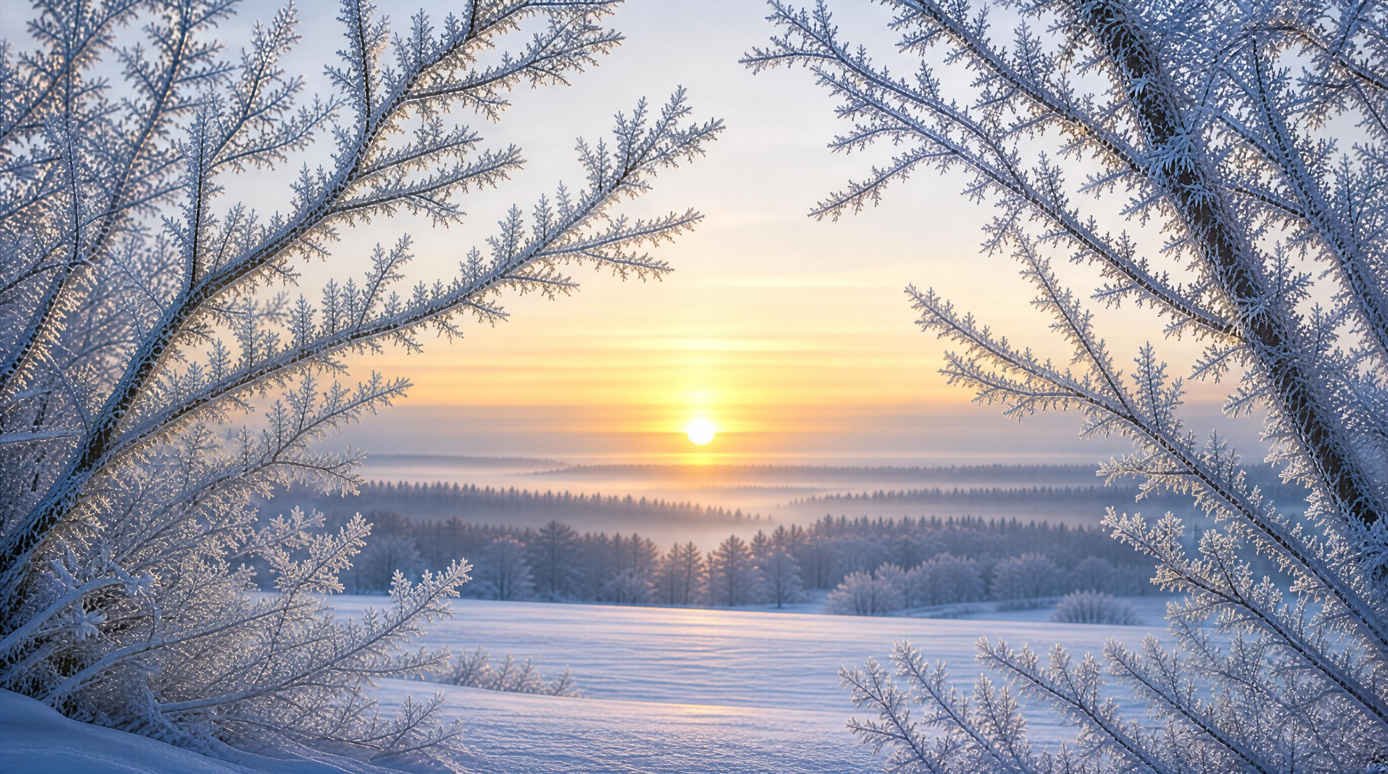Frosty Winter Sunrise