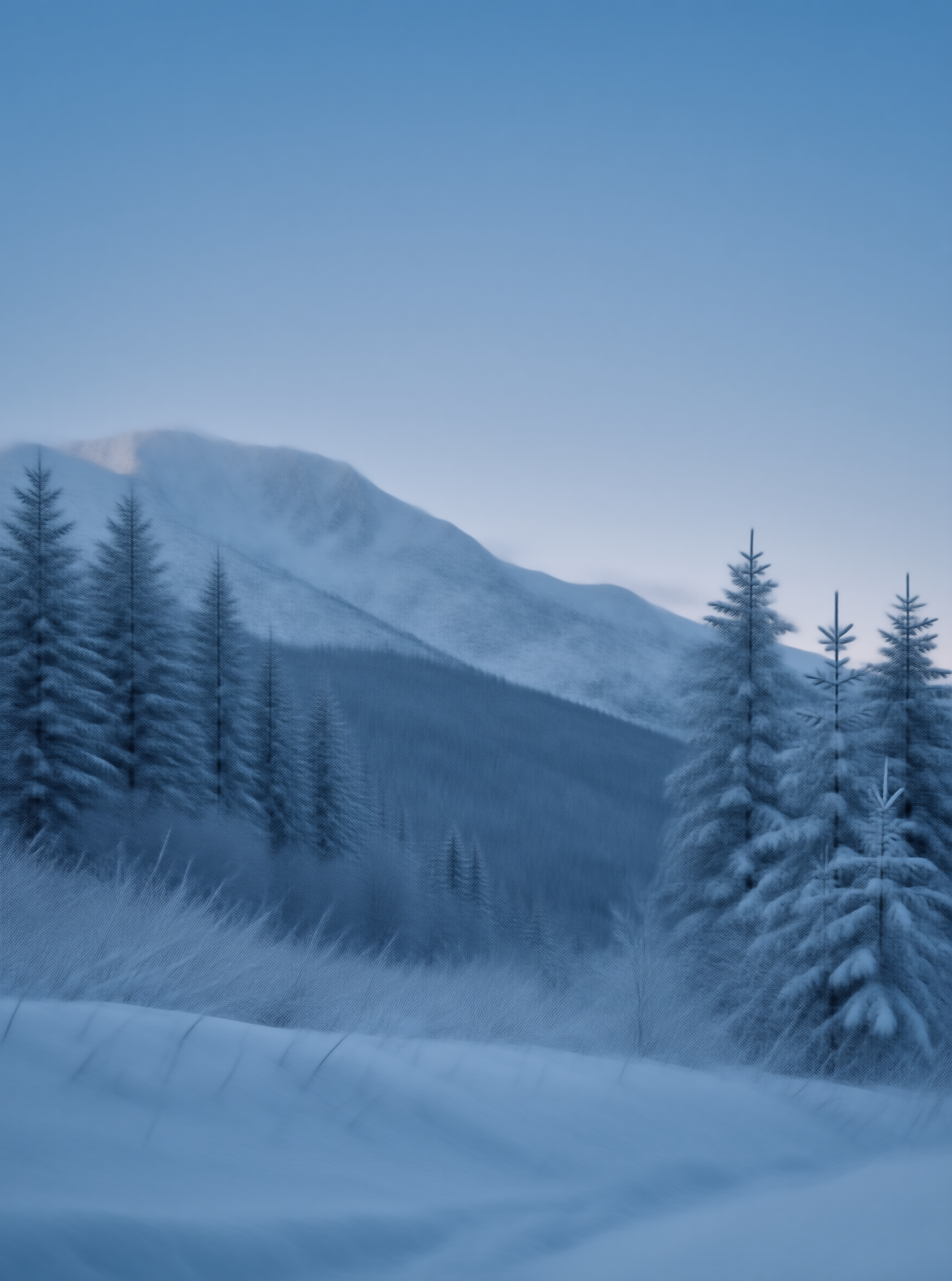 Snowy Winter Mountains