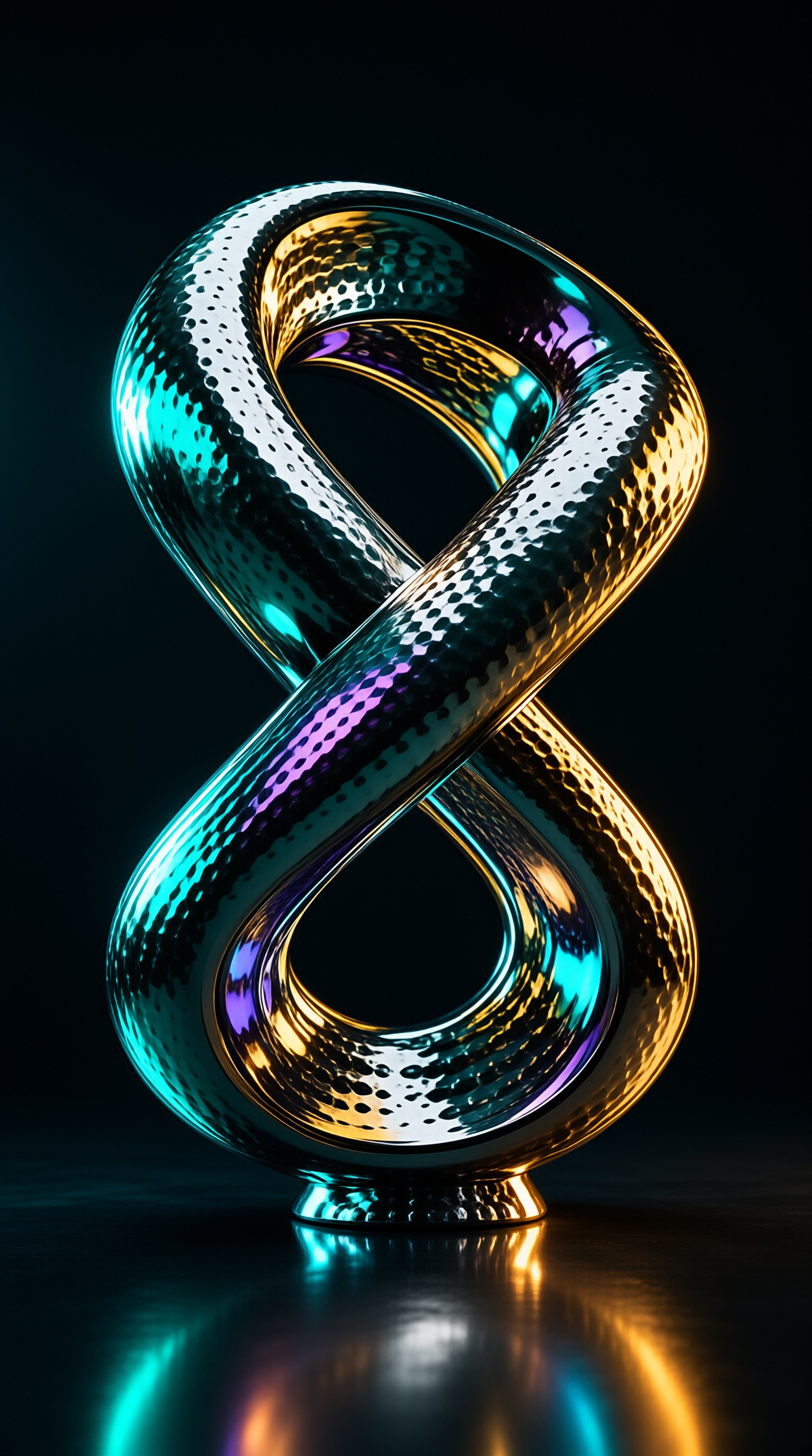 Iridescent Infinity Sculpture