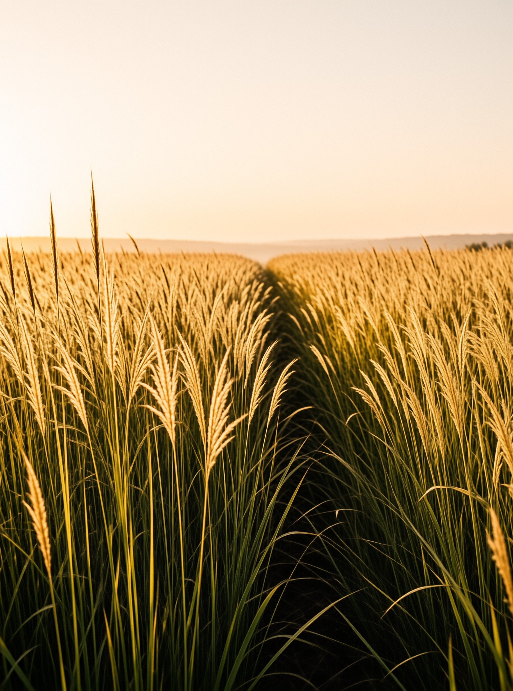 Golden Grass Landscape