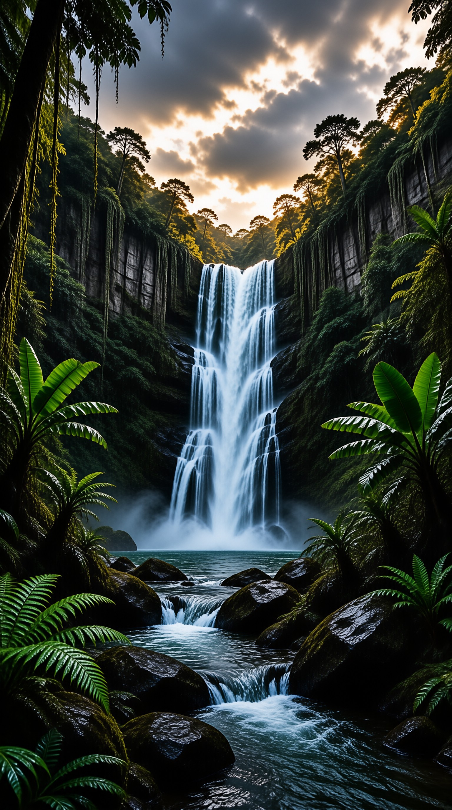 Tropical Waterfall