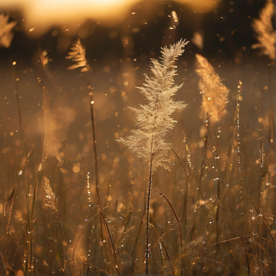 Sunlit Golden Grass