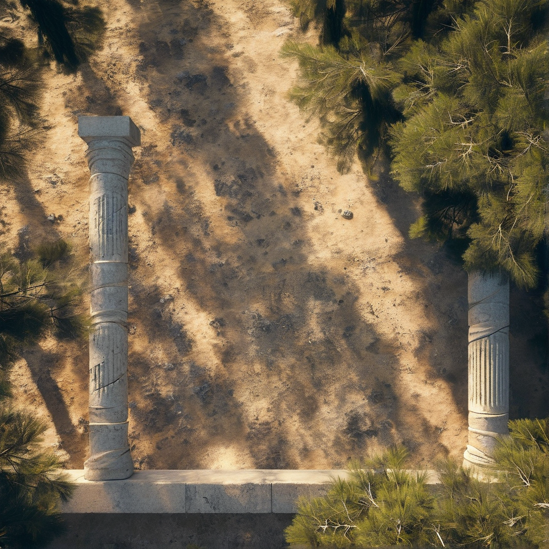 Ancient Columns in the Sand