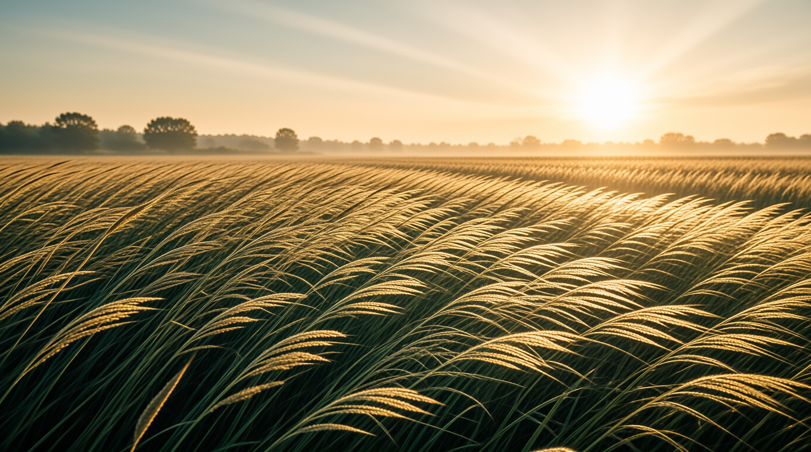 Golden Hour Wheat Field