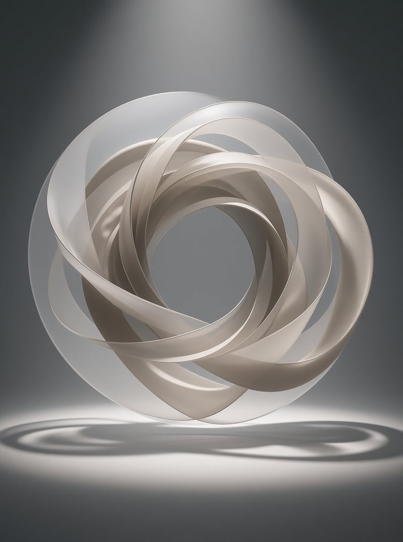 Abstract Spiral Sculpture