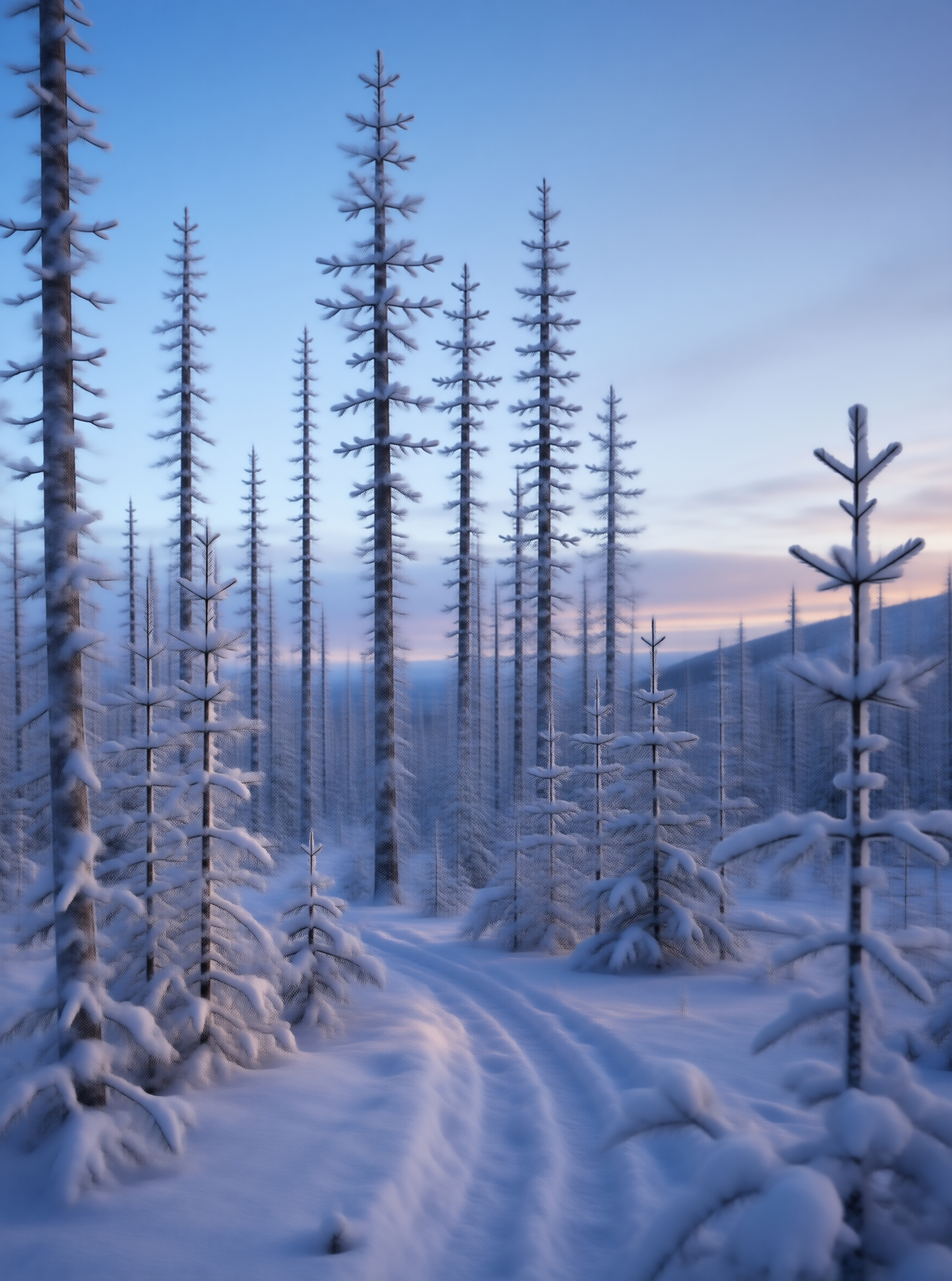 Winter Forest Scene