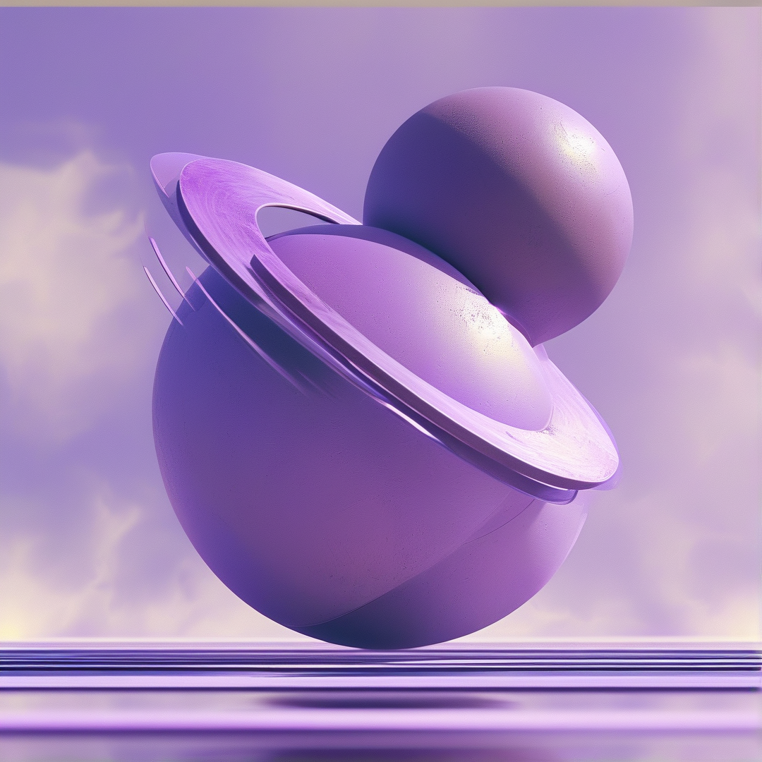 Abstract Purple Orbs