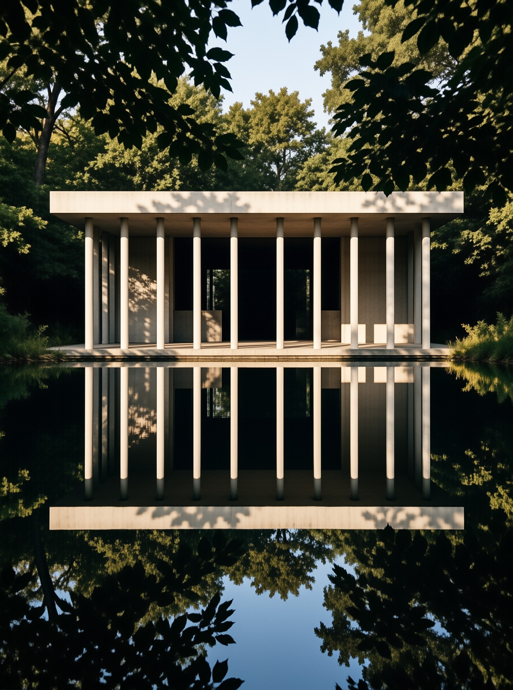 Modern Pavilion Reflection