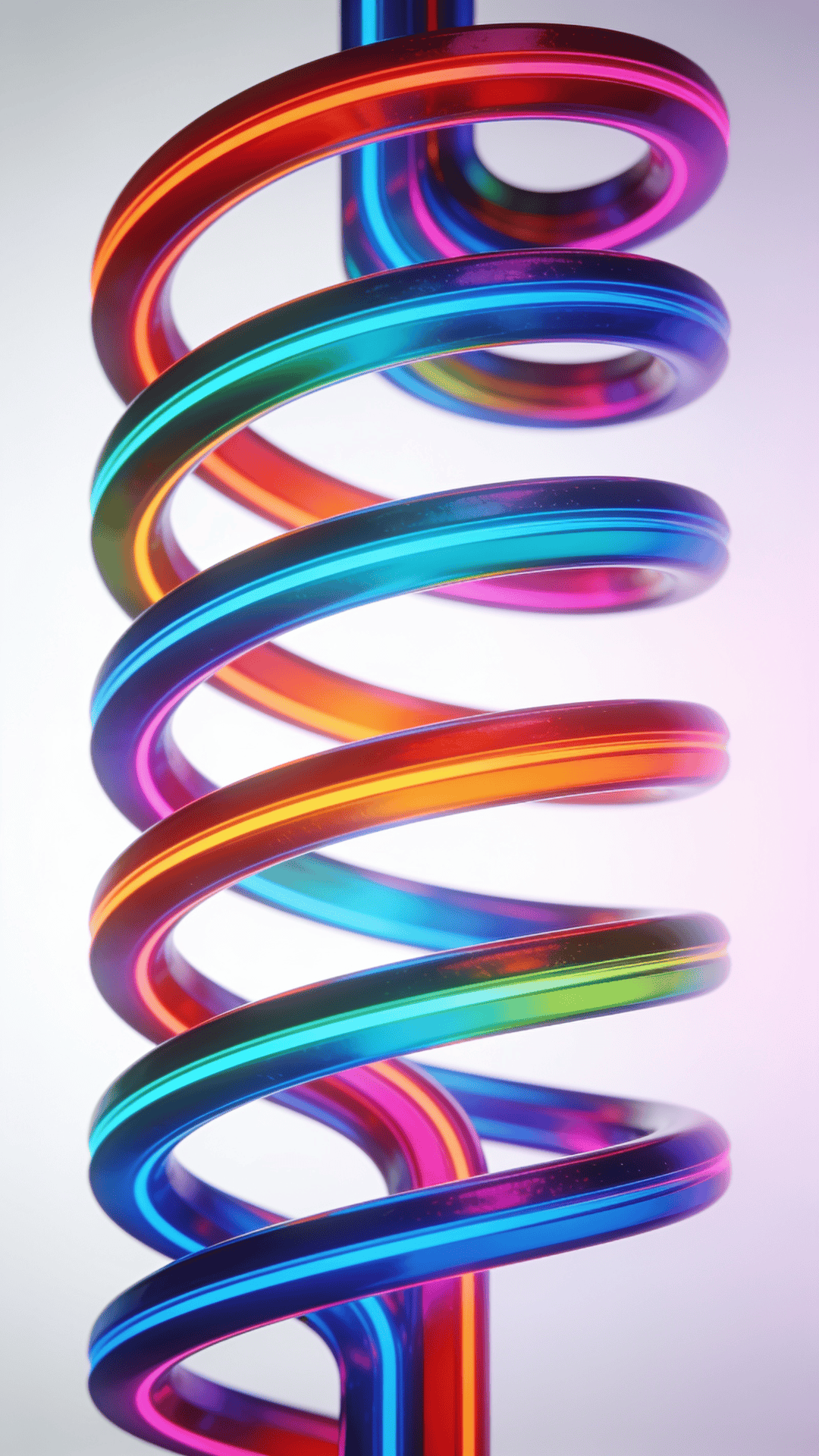 Bold, Neon Spiral