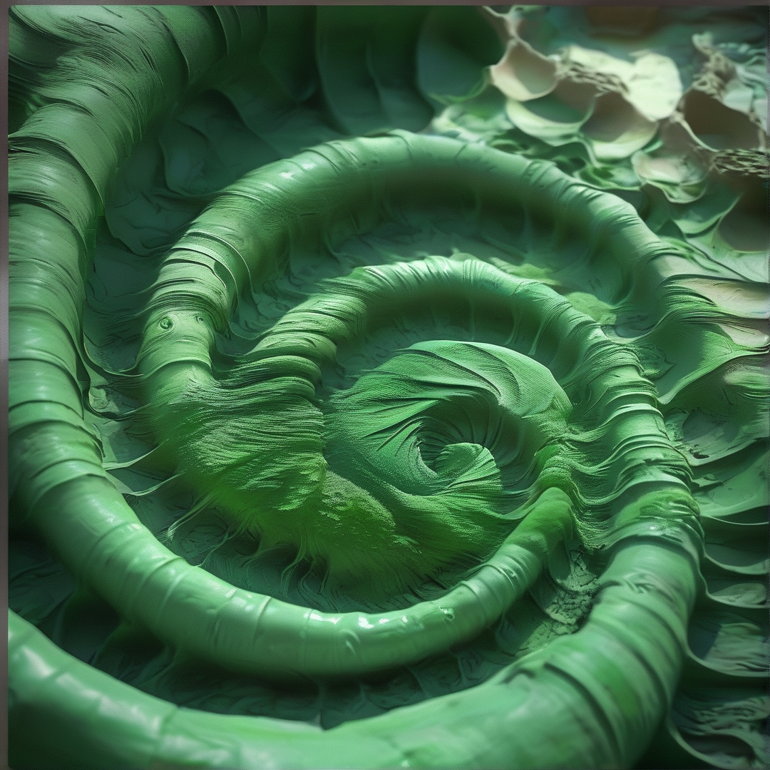 Green Spiral Texture