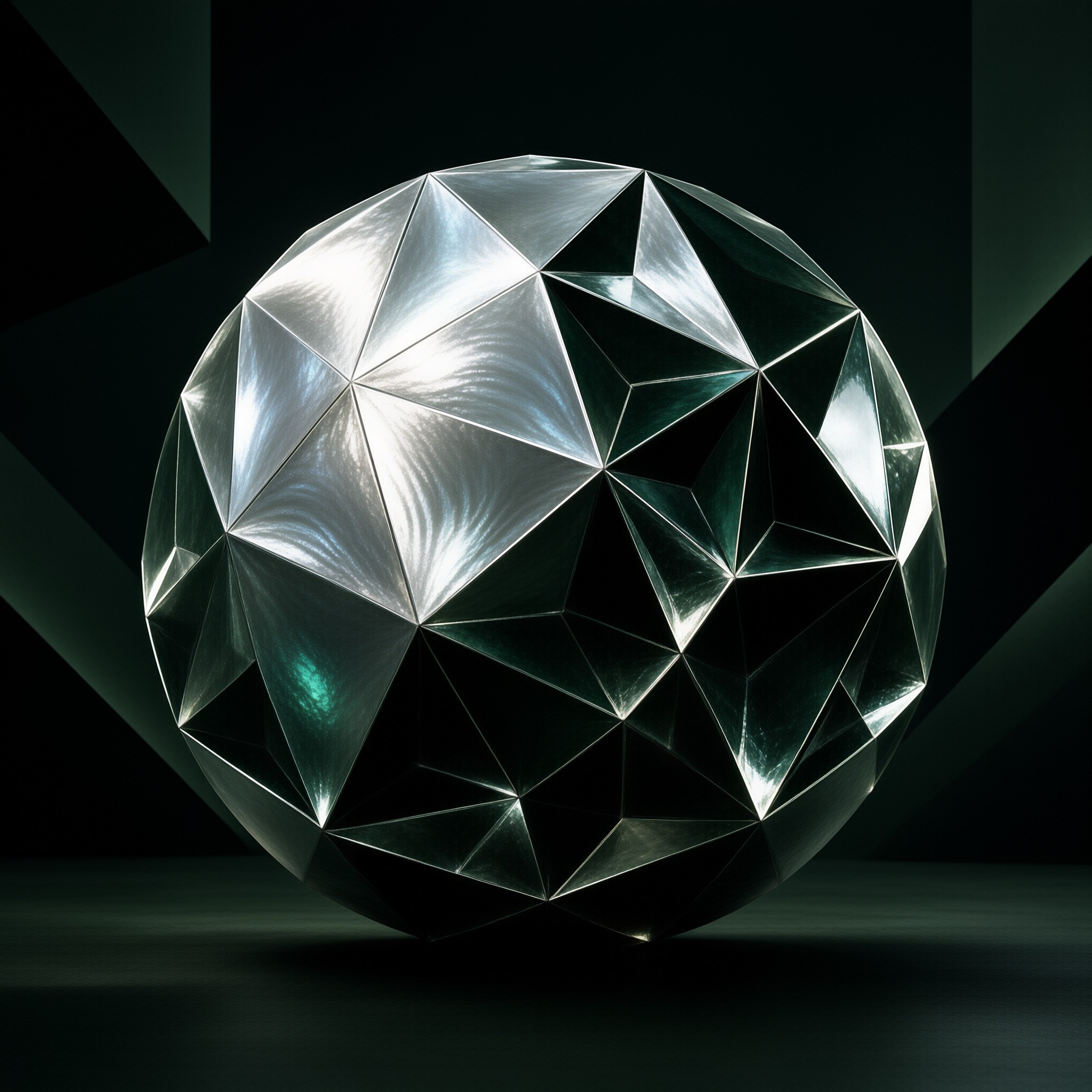 Faceted Metallic Sphere