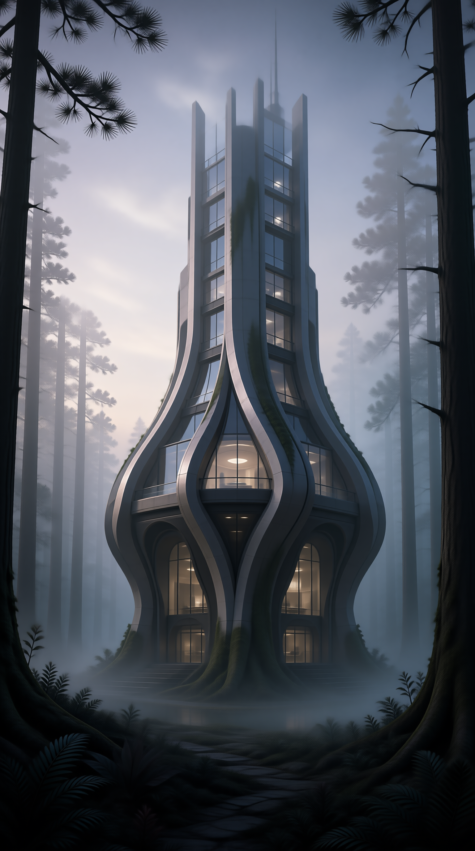 Organic Tower in Forest
