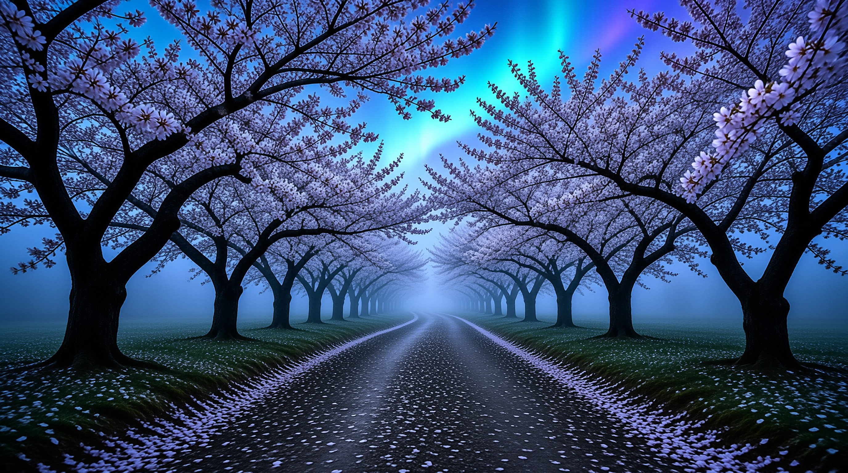 Magical Cherry Blossom Path