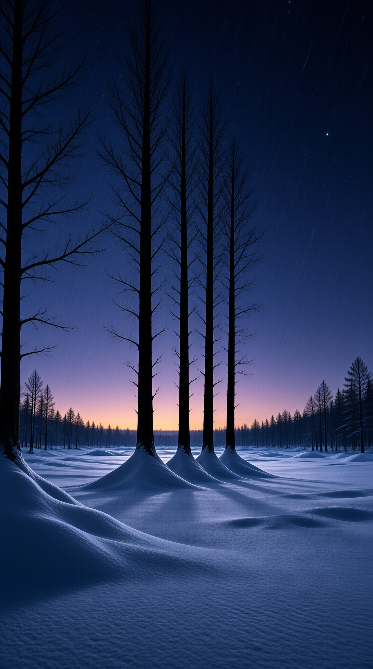 Twilight Snow Forest