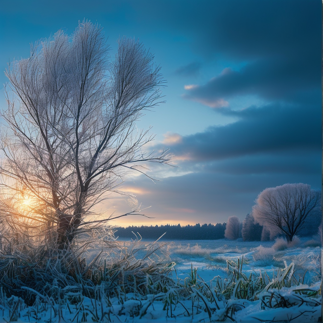 Winter Frost Landscape