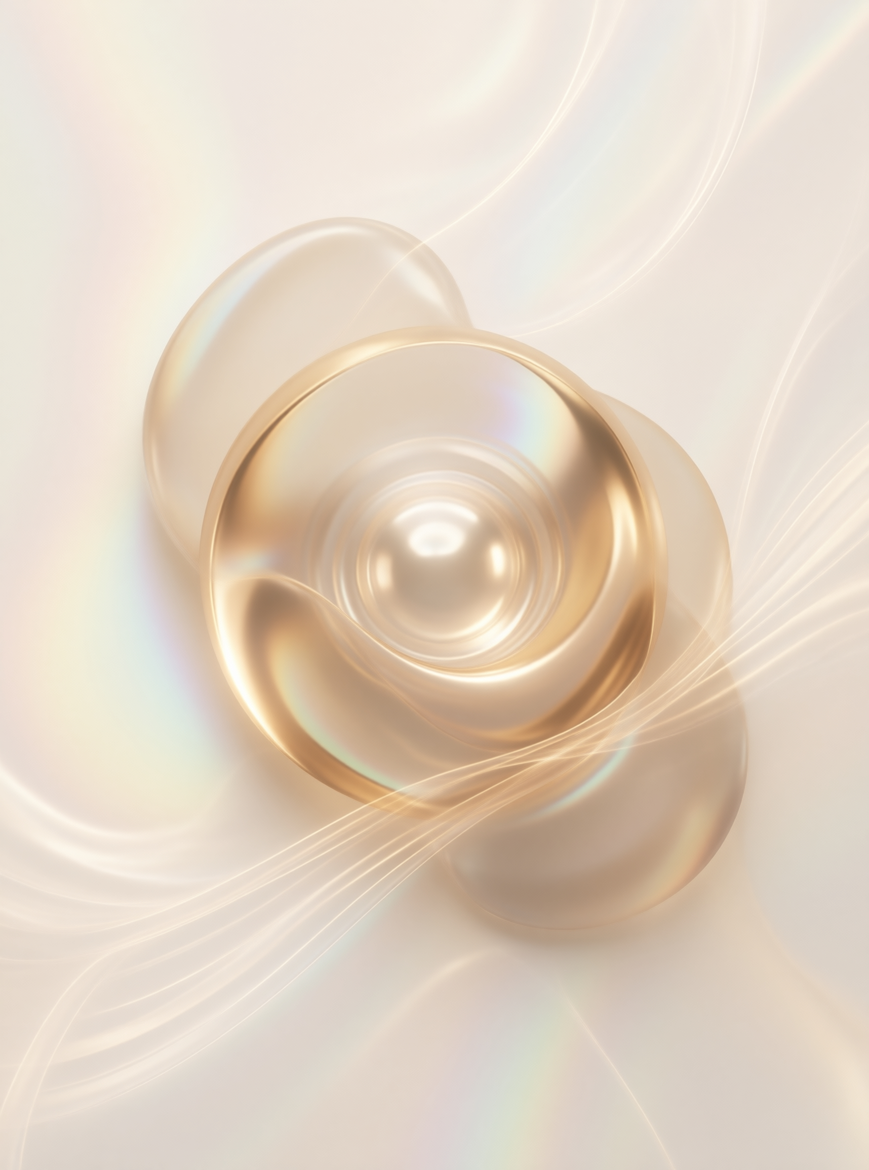 Golden Abstract Swirl