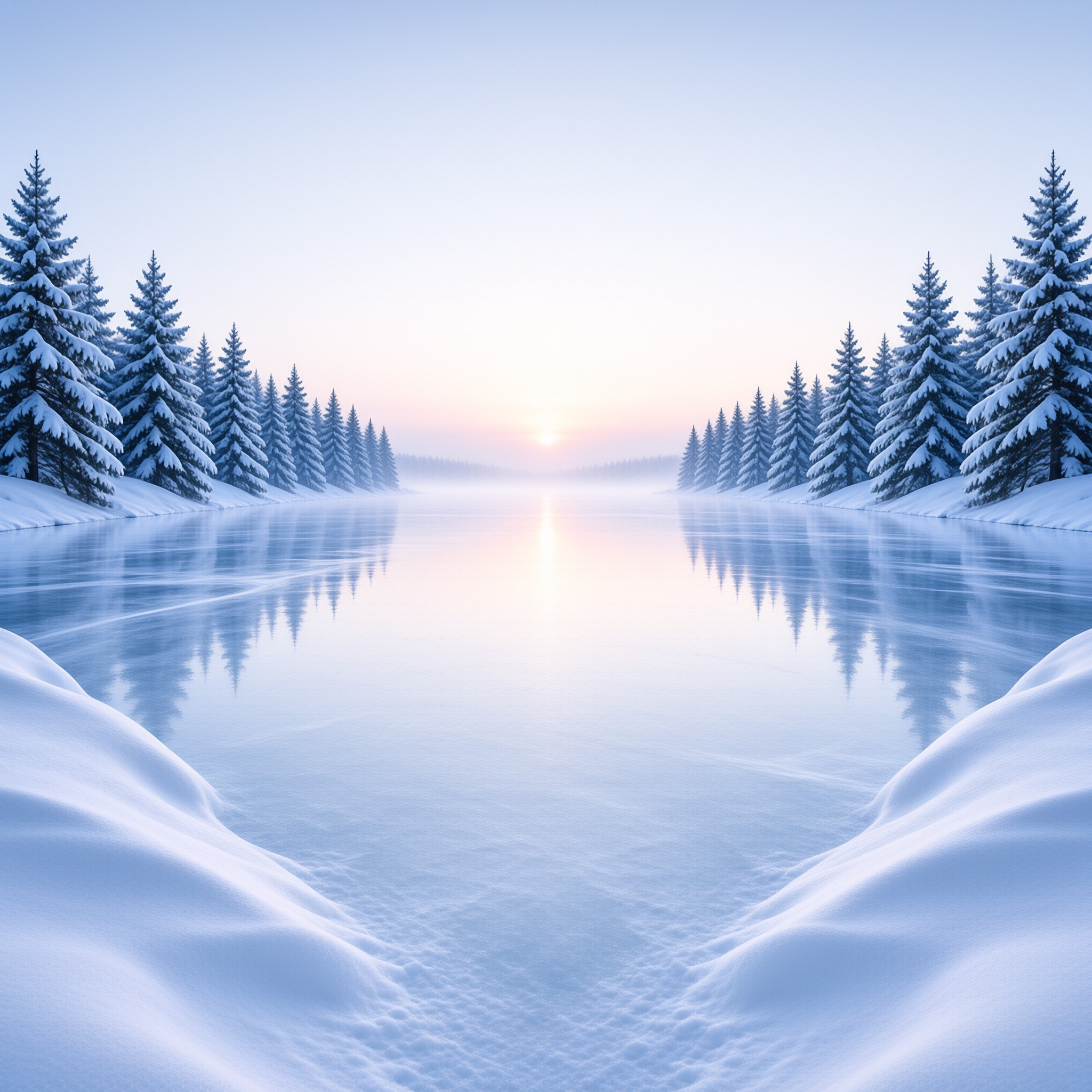 Serene Winter Sunrise