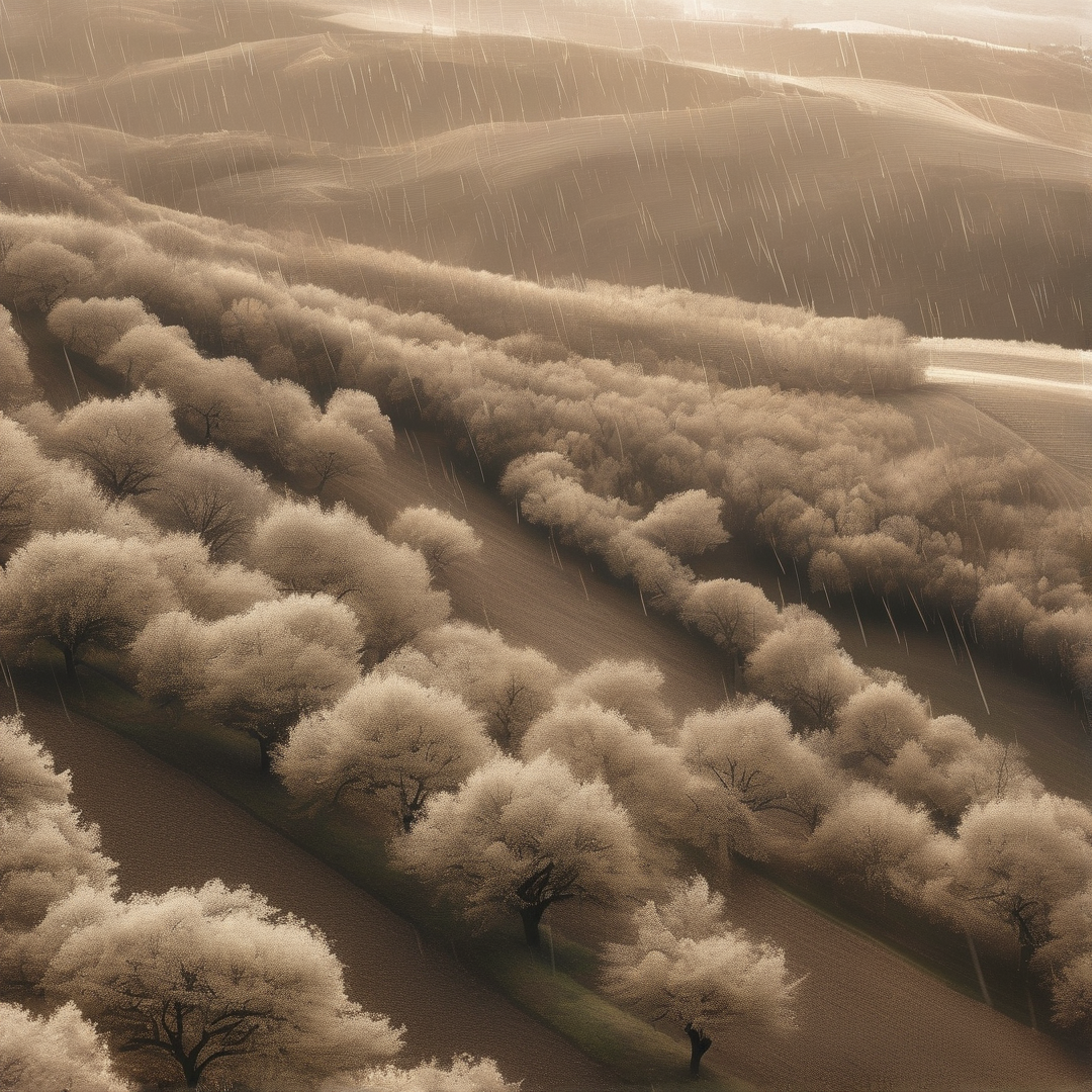 Blossom Orchard Landscape