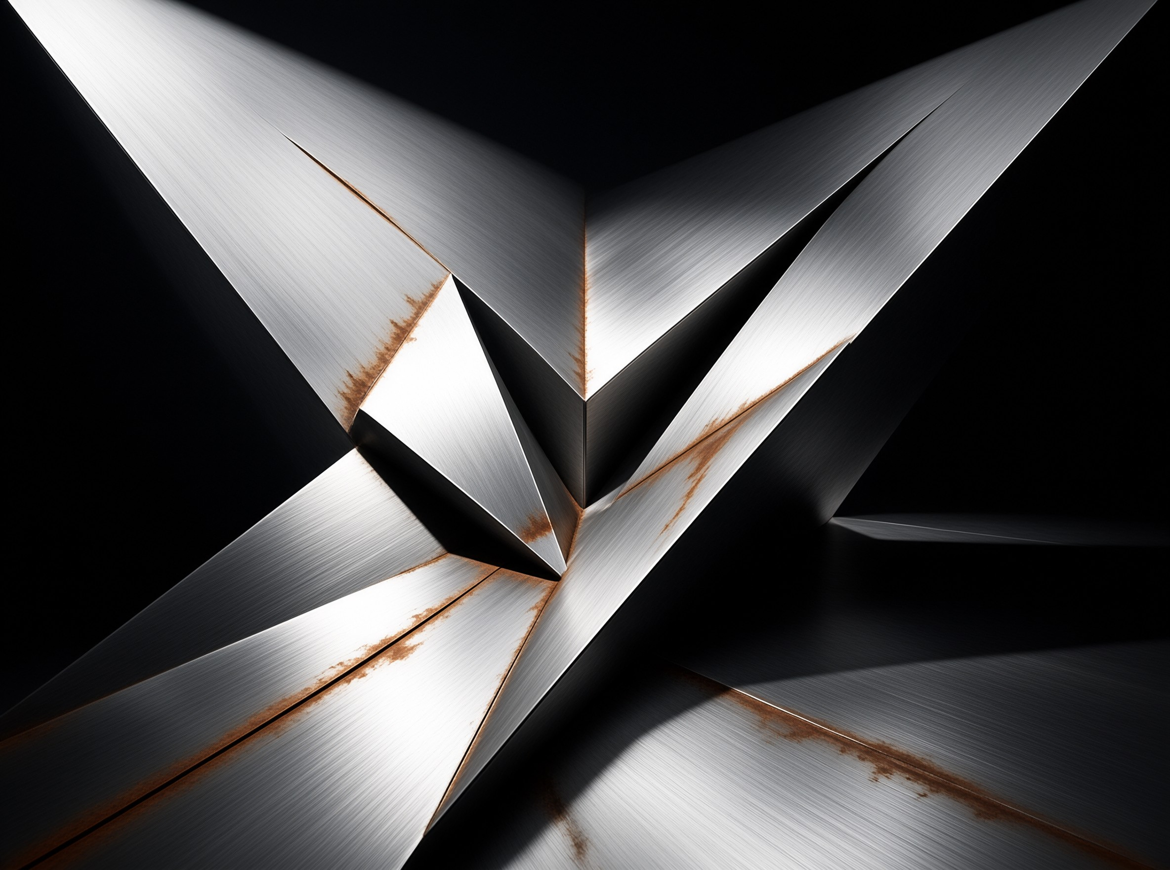 Metallic Star Burst Geometry